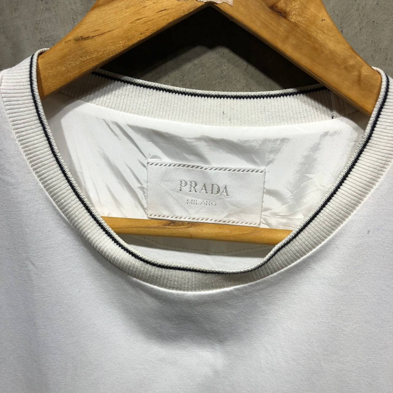 Prada Prada Logo Cotton tee w/ nylon pocket Size US L / EU 52-54 / 3 - 5 Thumbnail