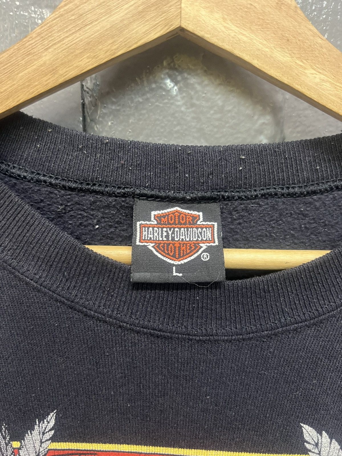 Vintage VINTAGE HARLEY DAVIDSON 3D EMBLEM SWEATSHIRT Size US L / EU 52-54 / 3 - 6 Thumbnail