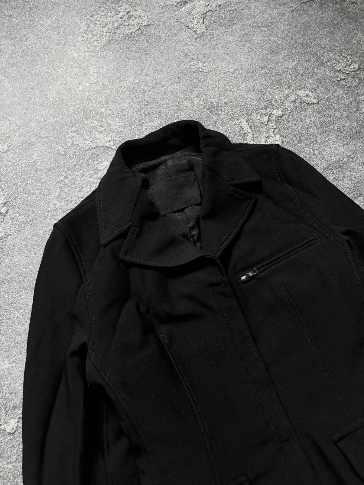 Designer × Prada Prada Milano M black zip cropped coat jacket blazer Wmns Size M / US 6-8 / IT 42-44 - 2 Thumbnail