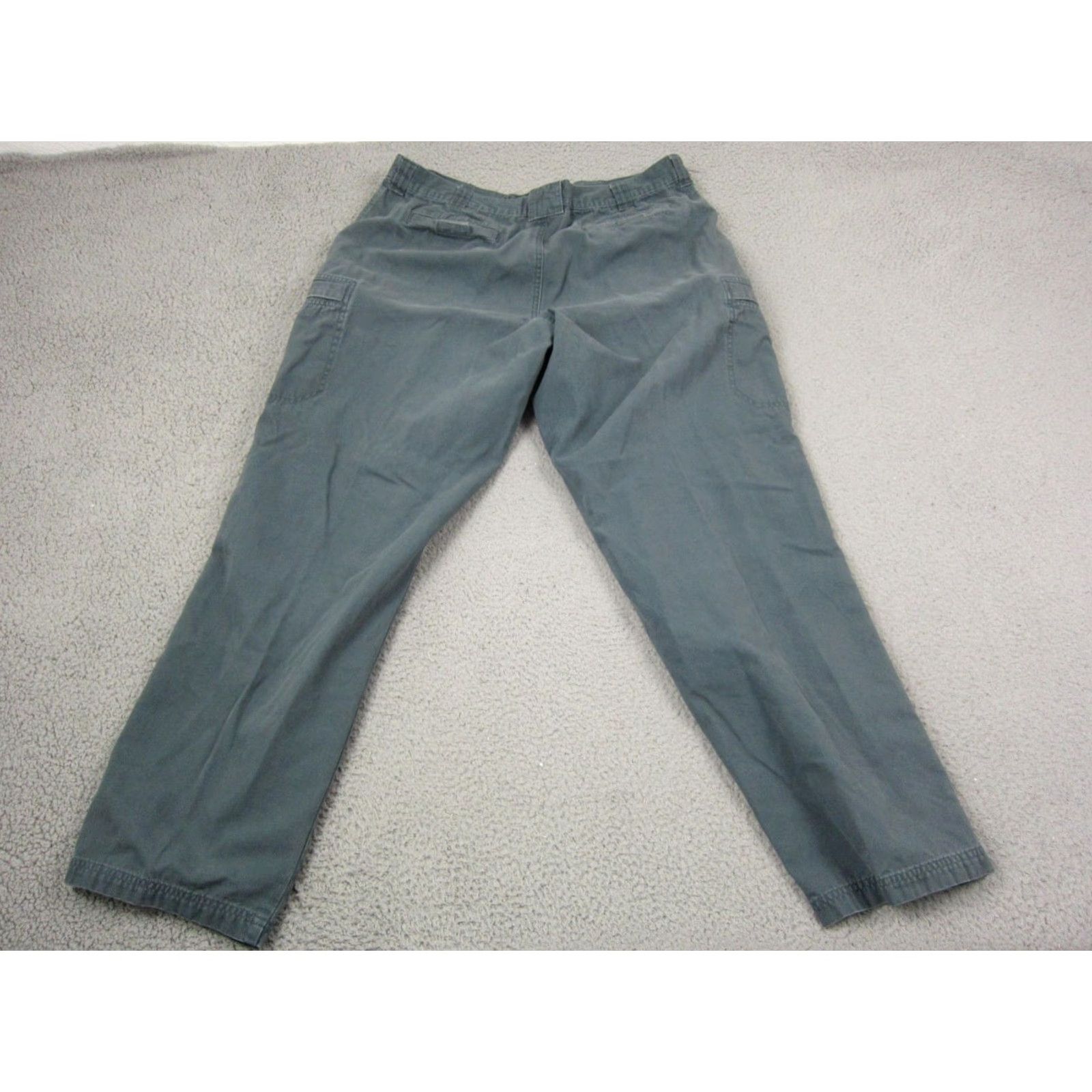 Vintage VINTAGE L.L. Bean Pants Mens 40x34 Cargo Cotton Canvas Gray Relaxed Straight Casual Workwear City Size US 40 / EU 56 - 6 Thumbnail
