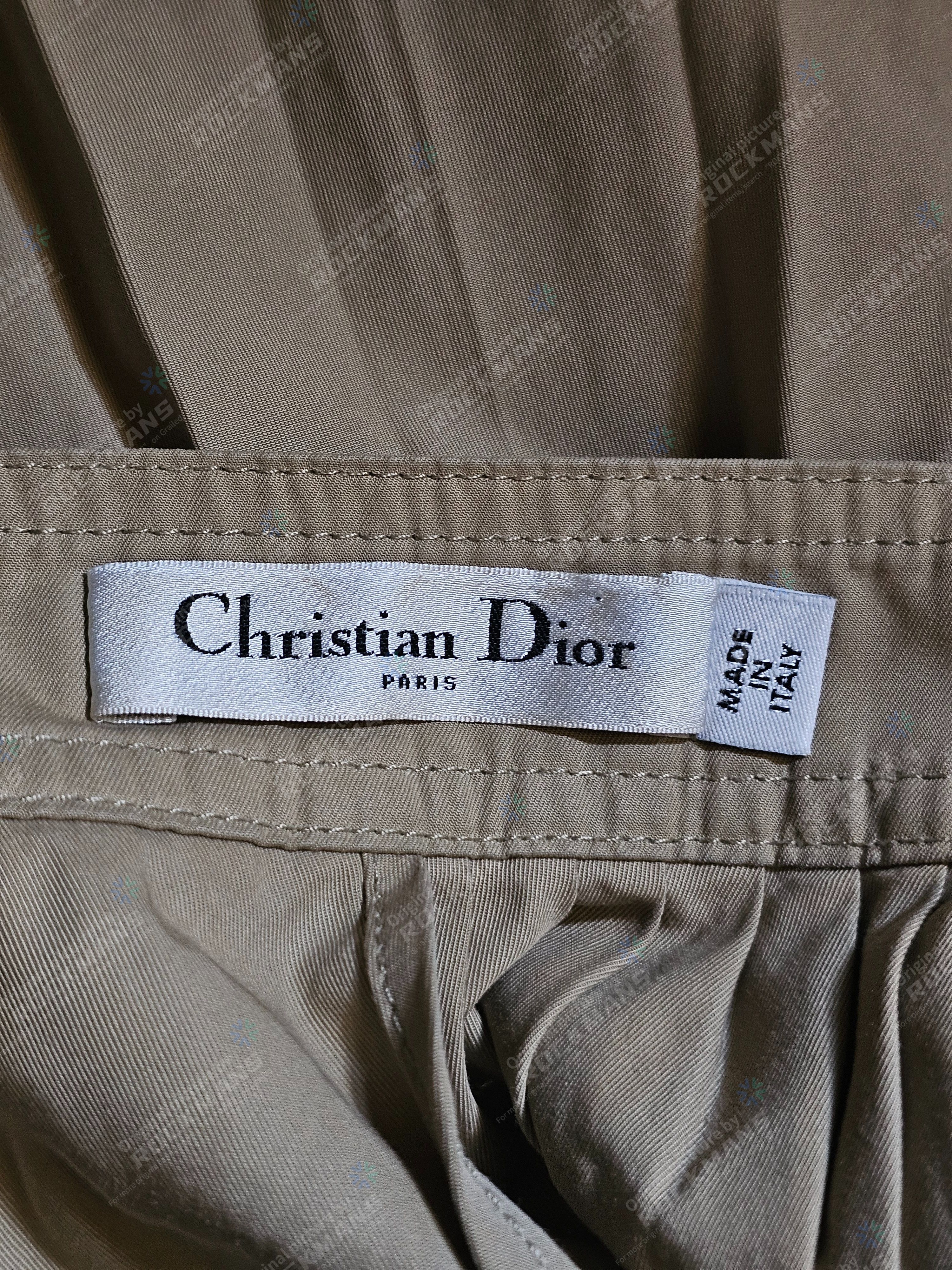 Dior Dior Pleated Cotton Maxi Wrap Skirt in Natural Size 40 Size S / US 4 / IT 40 - 8 Thumbnail