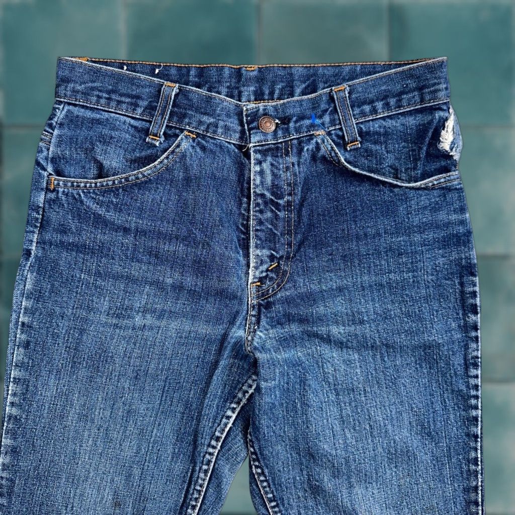 Levi's VINTAGE Levi's 746 70s USA Orange Tab Bootcut Flare Jeans 29x26 Blue Bell Bottom Size US 29 - 1 Thumbnail