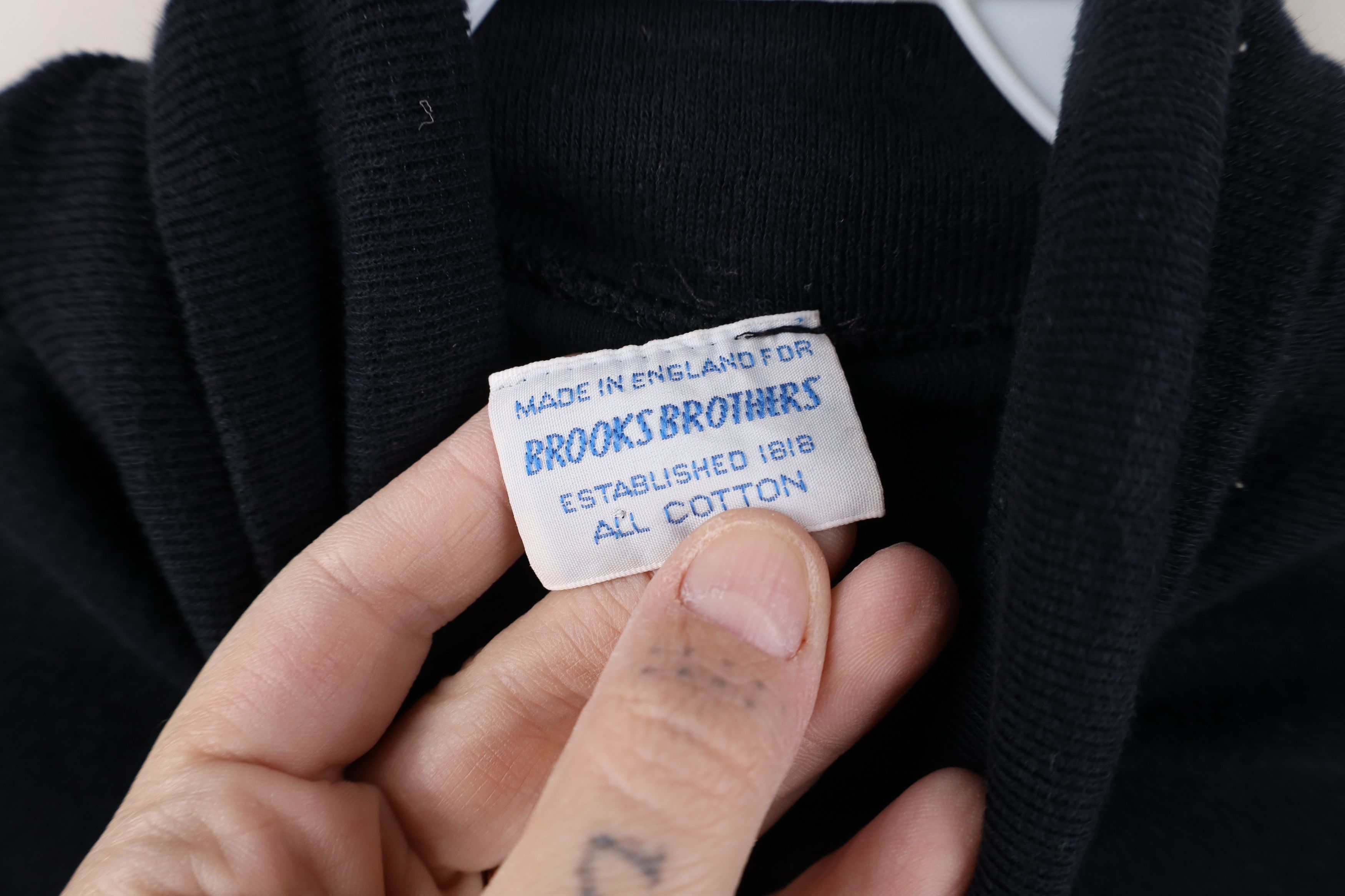 Brooks Brothers Vintage 60s 70s Brooks Brothers Turtleneck T-Shirt Black Size S / US 4 / IT 40 - 9 Thumbnail