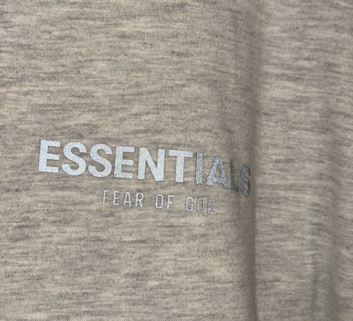 Fear of God Fear of God Essentials Heather Oatmeal Reflective Longsleeve Size US M / EU 48-50 / 2 - 2 Thumbnail