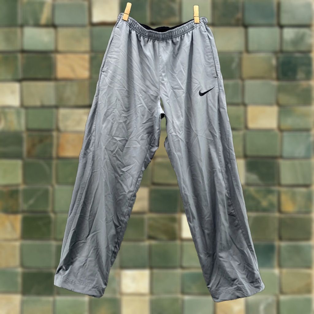 Nike Nike Track Pants Mens Large Gray Tech Drawstring Ankle Athleisure Running Sports Size US 33 - 1 Thumbnail