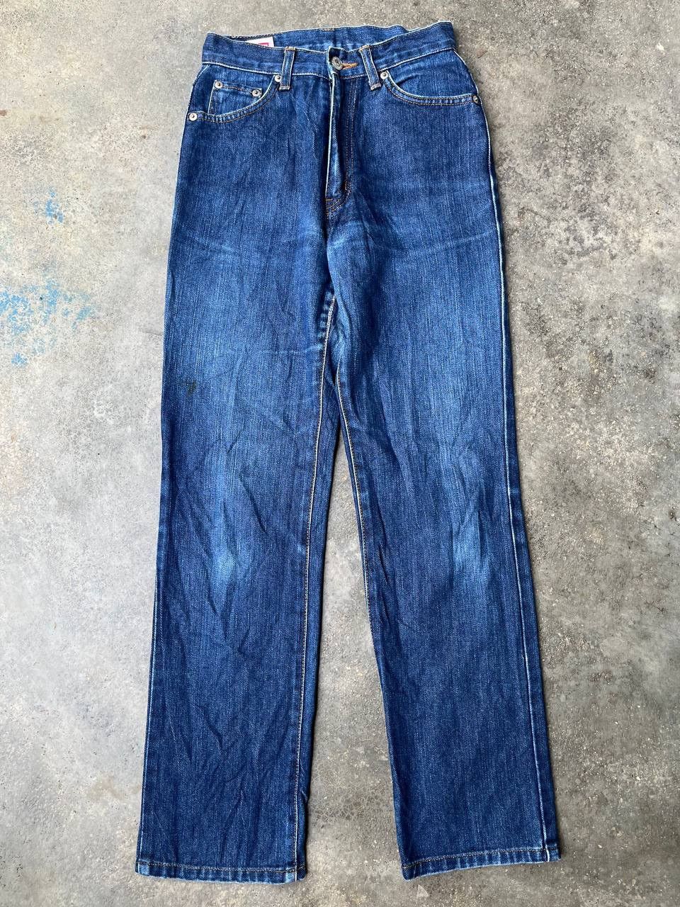 Edwin EDWIN High Waisted Straight Leg Jeans Vintage Blue Denim Size 26" / US 2 / IT 38 - 3 Thumbnail