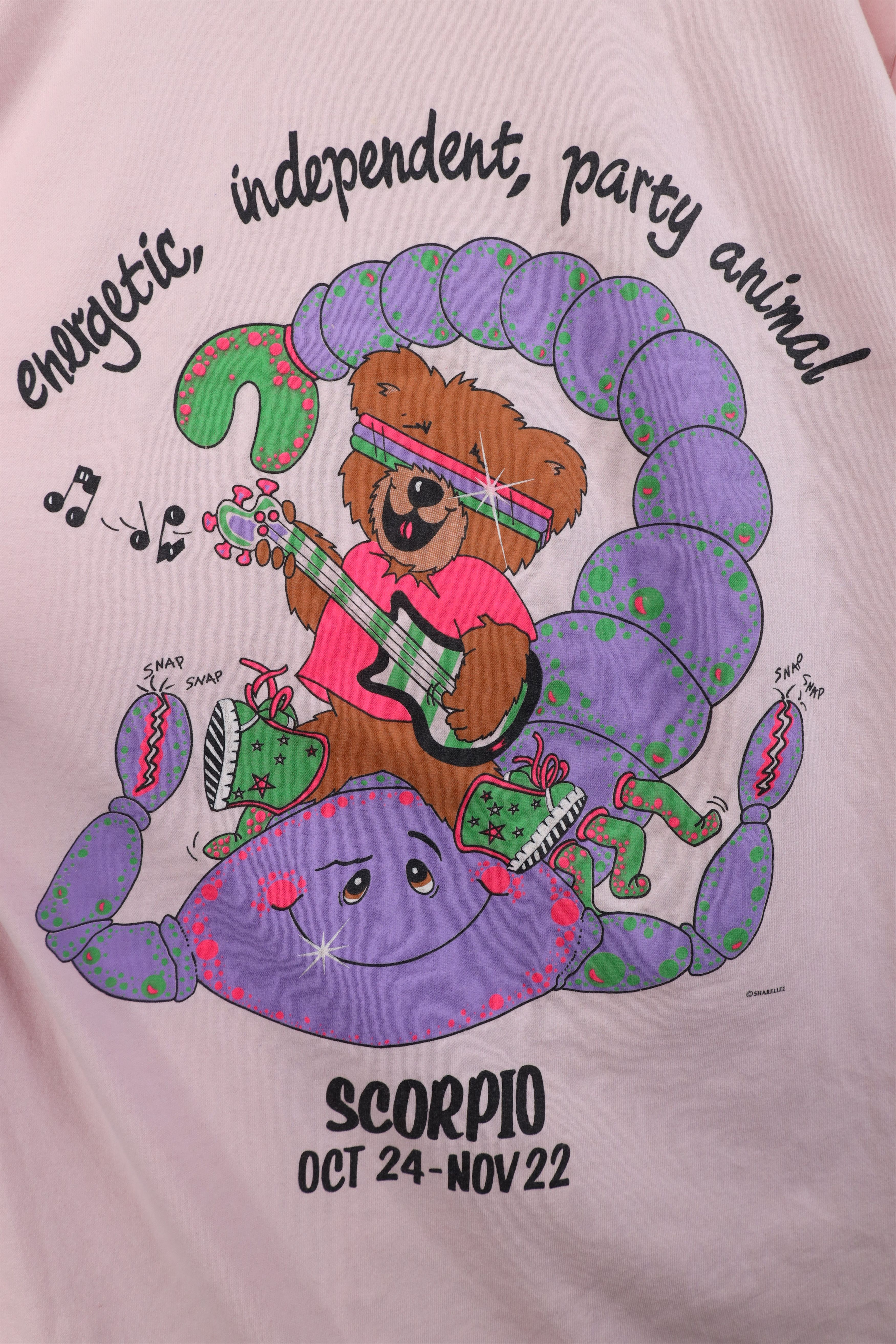 Vintage Vintage 90s Streetwear Astrology Sign Night Sleep T-Shirt Size ONE SIZE - 5 Thumbnail