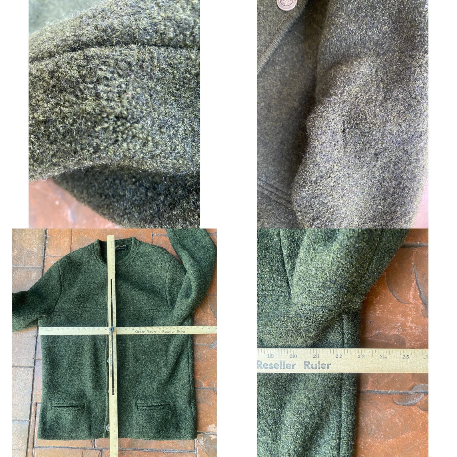 Vintage VINTAGE Geiger Cardigan Sweater Jacket Large Wool Forest Green Geiger Tyrol Austria 90s 80s Womens Knit Button Wool Size L / US 10 / IT 46 - 8 Thumbnail