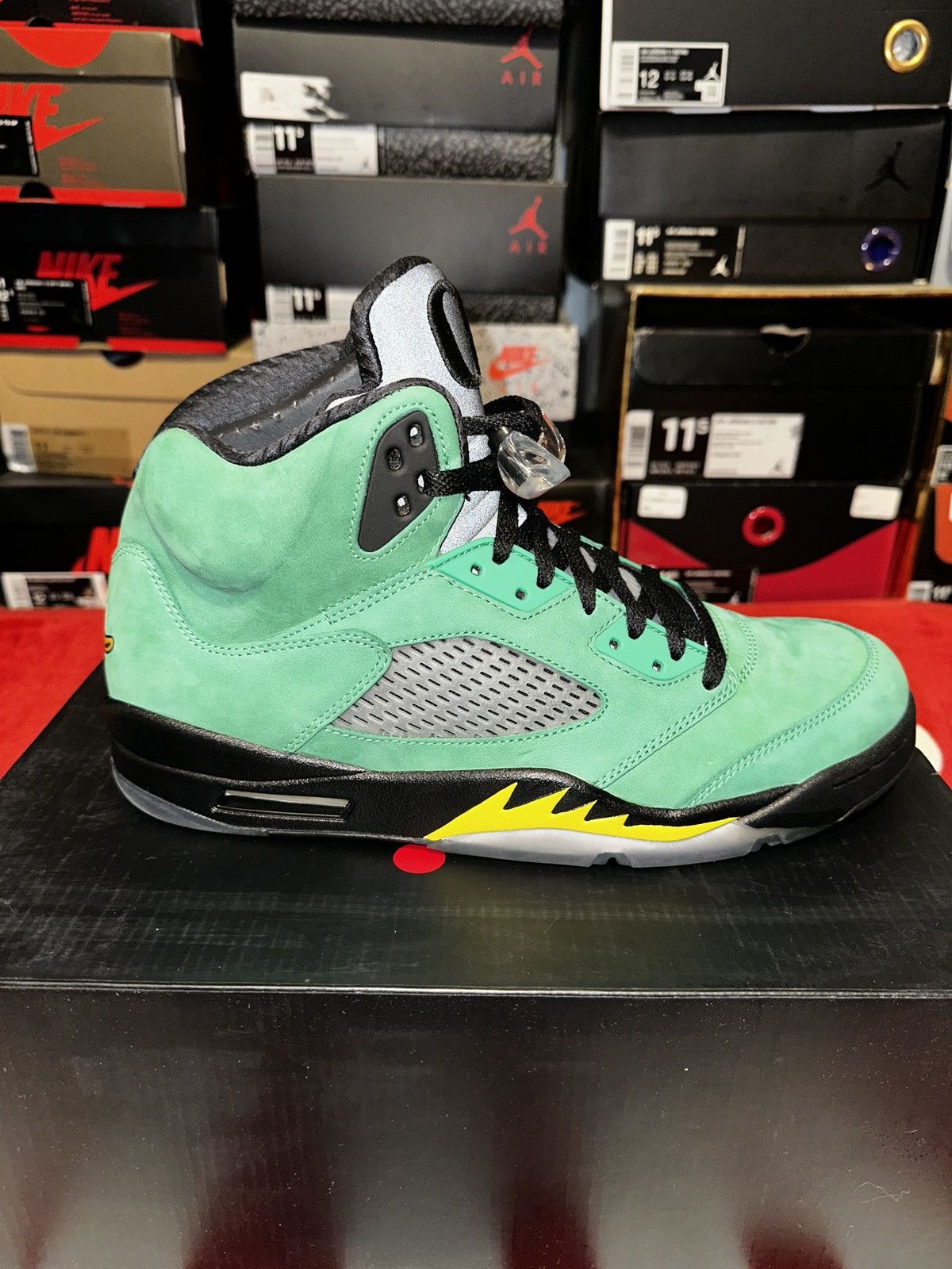Nike Air Jordan 5 “Oregon Duck PE” Sample 2013 Size US 11.5 / EU 44-45 - 15 Thumbnail