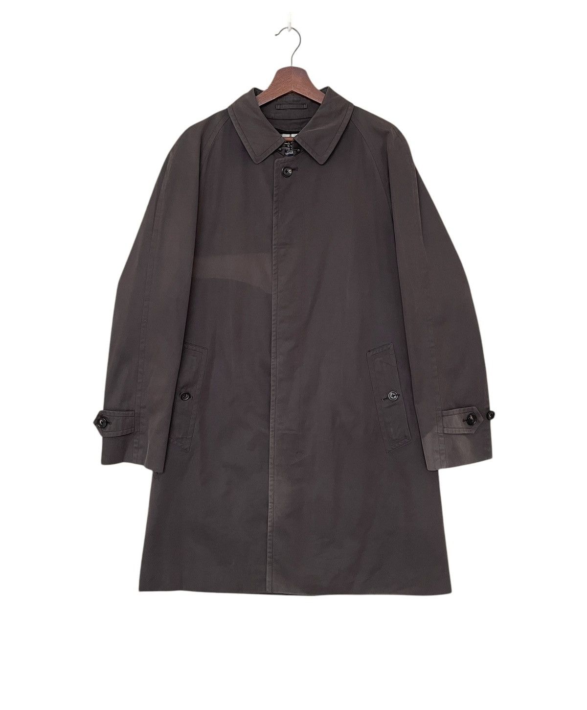 Burberry Vintage Brand Burberry Checkered Trench Coat 2000s Size US L / EU 52-54 / 3 - 2 Thumbnail