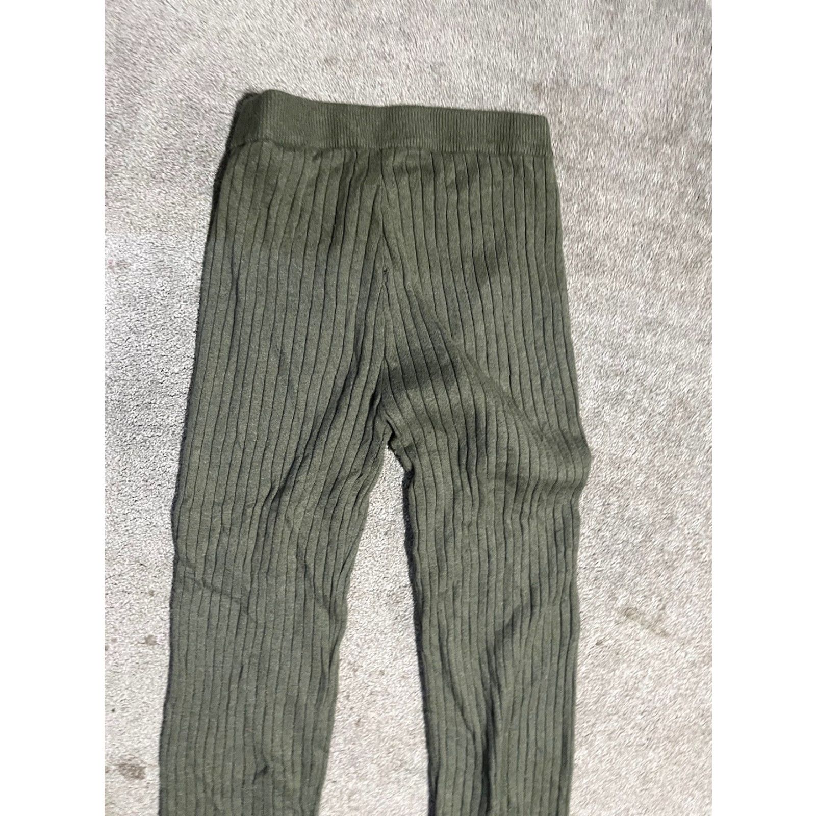 Gap Gap Pants Army Green Modal Knit PM Petite Women Size 32" / US 10 / IT 46 - 4 Thumbnail