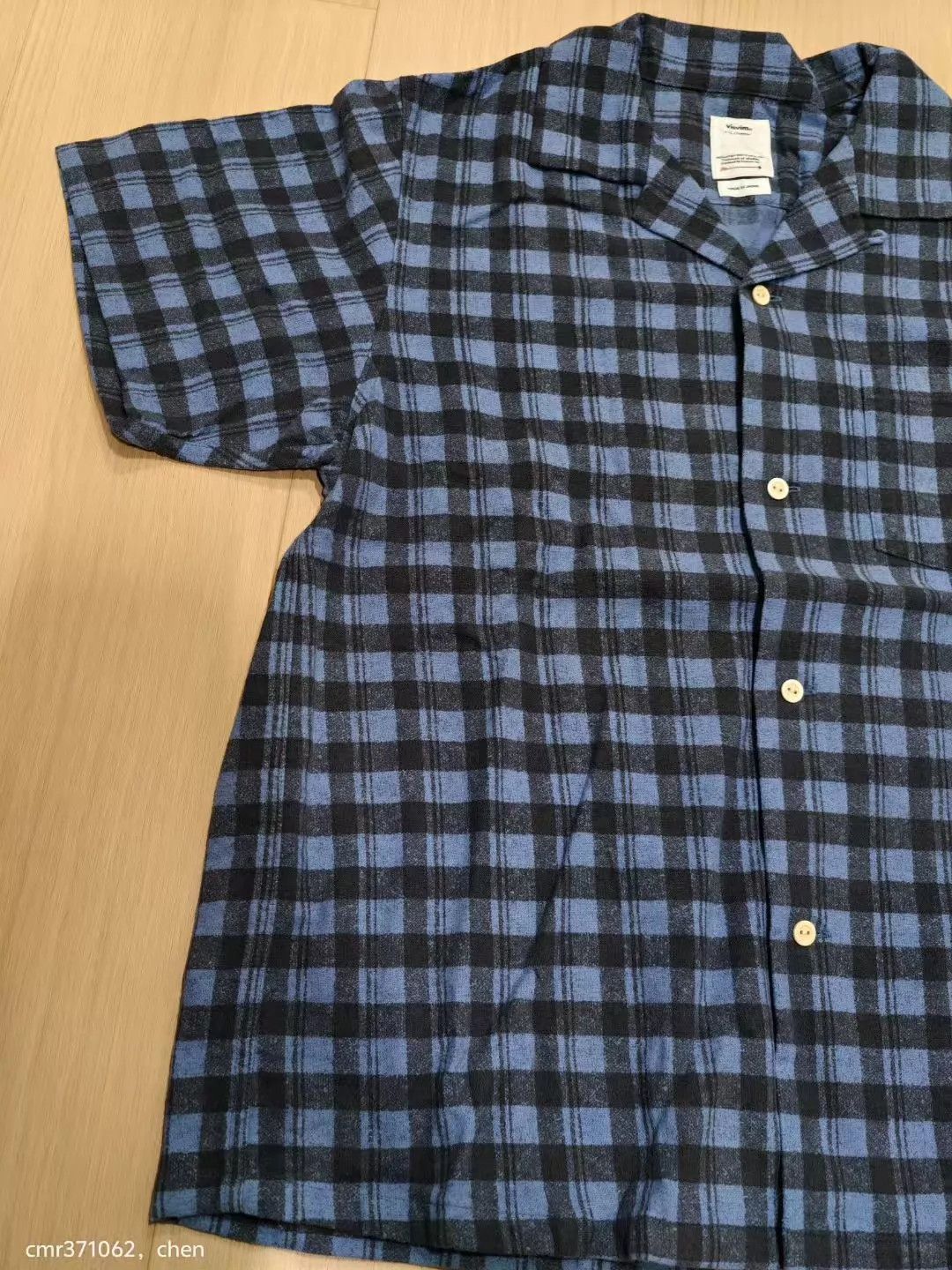 Visvim visvim 22AW Fairway Shirt Khadi Check Blue2 Size 2 Size US M / EU 48-50 / 2 - 2 Thumbnail