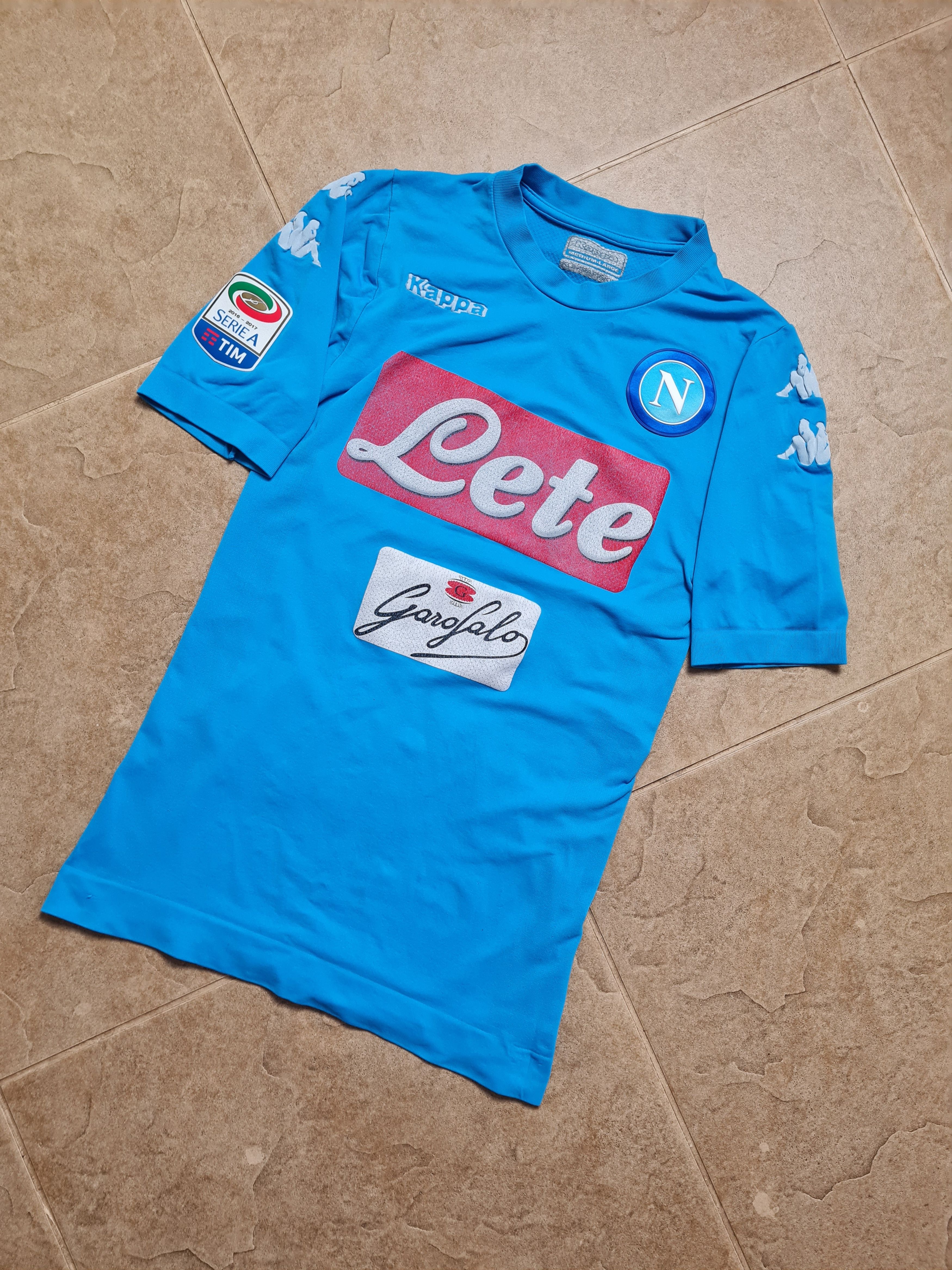 Kappa FOOTBALL JERSEY NAPOLI 2016/2017 HOME SOCCER SHIRT KAPPA Size US M / EU 48-50 / 2 - 4 Thumbnail