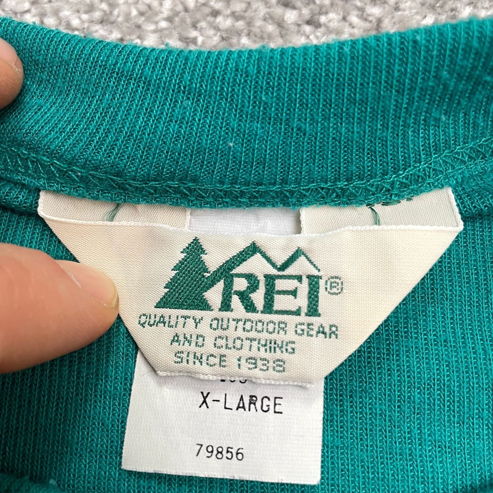 Vintage REI Basic T-Shirt Mens XL Green Crew Neck Short Sleeve Knit Casual Stretch Tee Size US XL / EU 56 / 4 - 6 Thumbnail