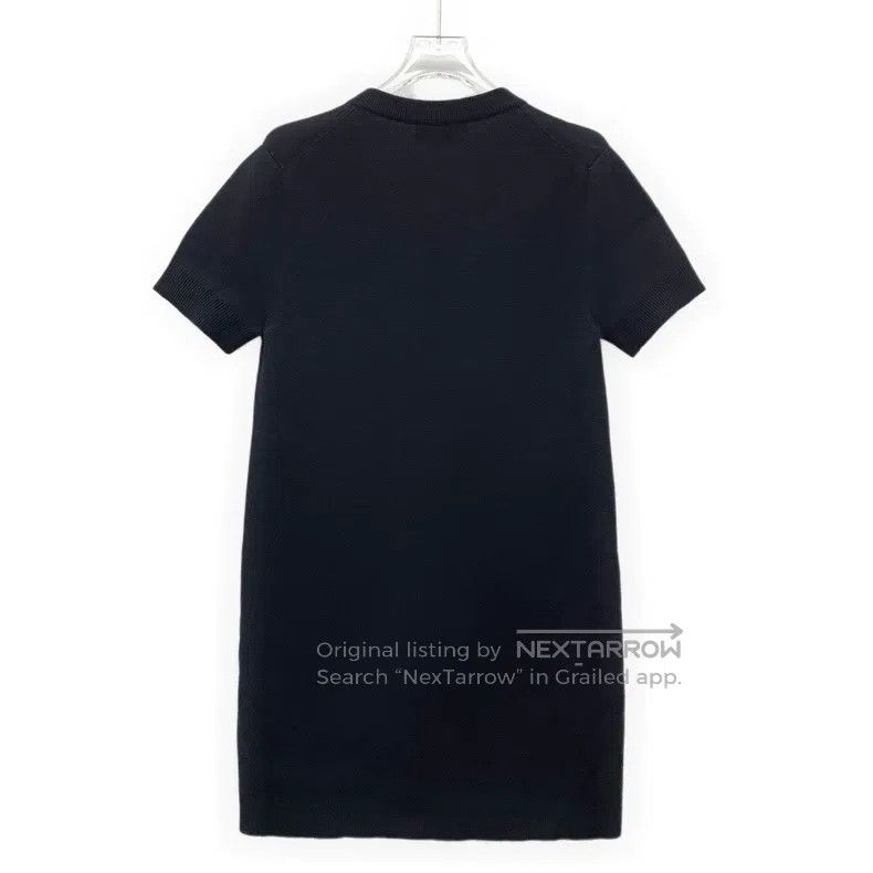 Gucci Gucci Black logo letter inlaid cotton round-neck short-sle Size S / US 4 / IT 40 - 2 Thumbnail