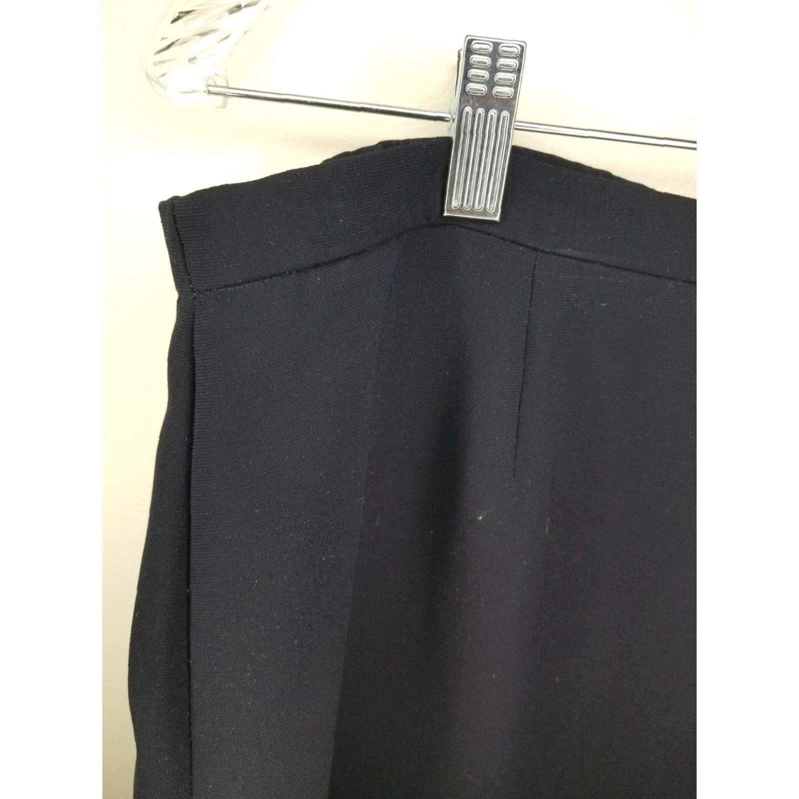 Vintage Womens Black Long Maxi Skirt 16P Petite Size 16P Skirt Black Maxi Women Petite Small?? Size 38" / US 16 / IT 52 - 2 Thumbnail