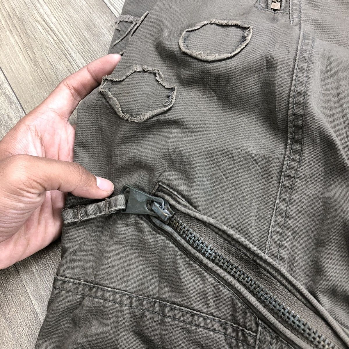 If Six Was Nine × Japanese Brand 2000s Alcott Bondage Cargo Multipocket Pants Y2K Lgb Goa Size US 32 / EU 48 - 19 Thumbnail