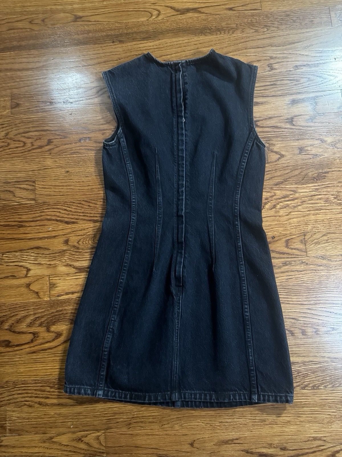 Agolde Women’s AGOLDE Black Inky Zip Down Mini Dress Size Small Size S / US 4 / IT 40 - 3 Thumbnail