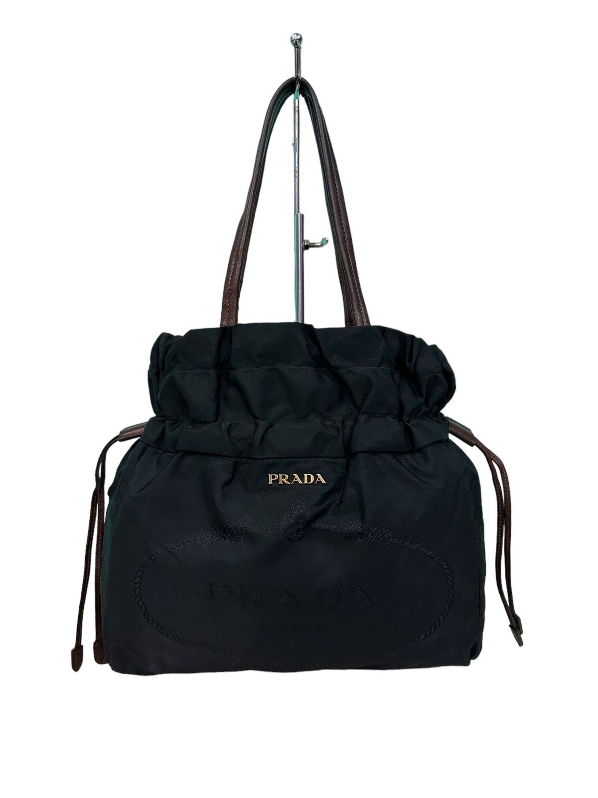Prada AUTHENTIC PRADA TESSUTO DRAWSTRING TOTE BAG Size ONE SIZE - 1 Thumbnail