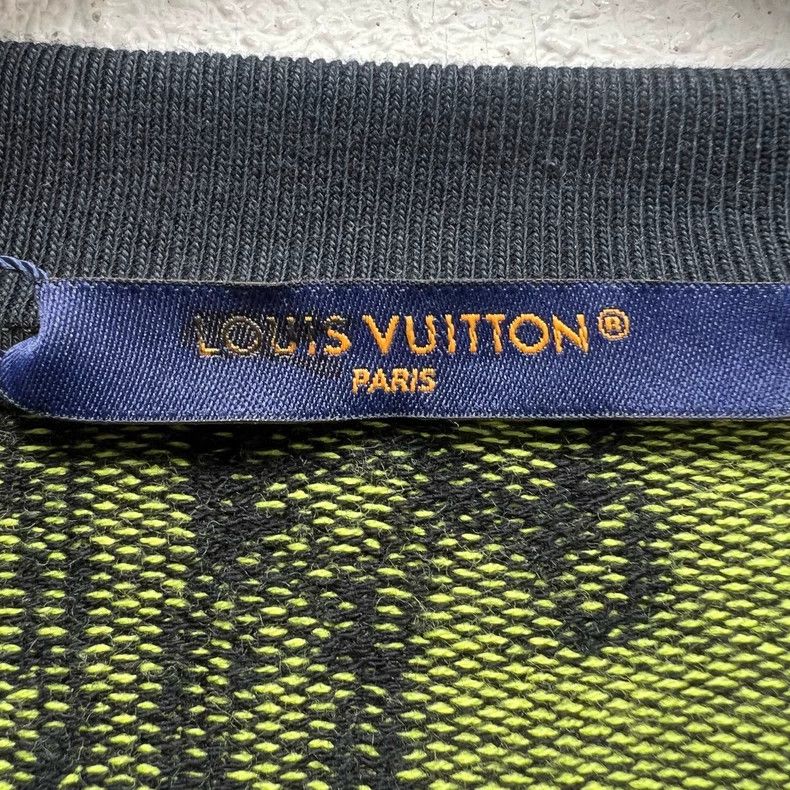 Louis Vuitton Louis Vuitton FW23 Logo Intarsia Crew Neck Sweater Size US XXL / EU 58 / 5 - 4 Thumbnail
