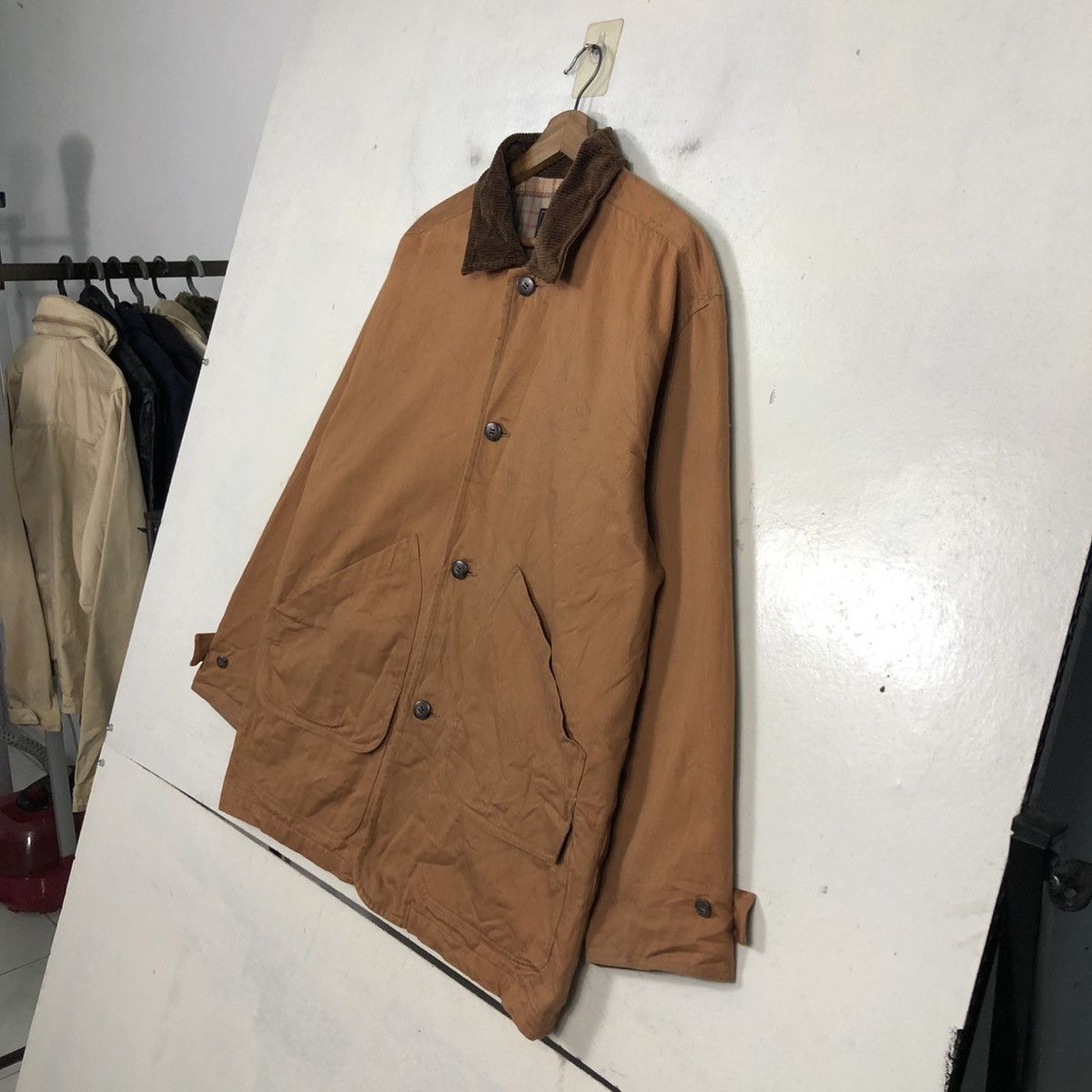 Japanese Brand 📌Vintage Chore Jacket American Cloak Blanket Tartan Check Size US L / EU 52-54 / 3 - 5 Thumbnail