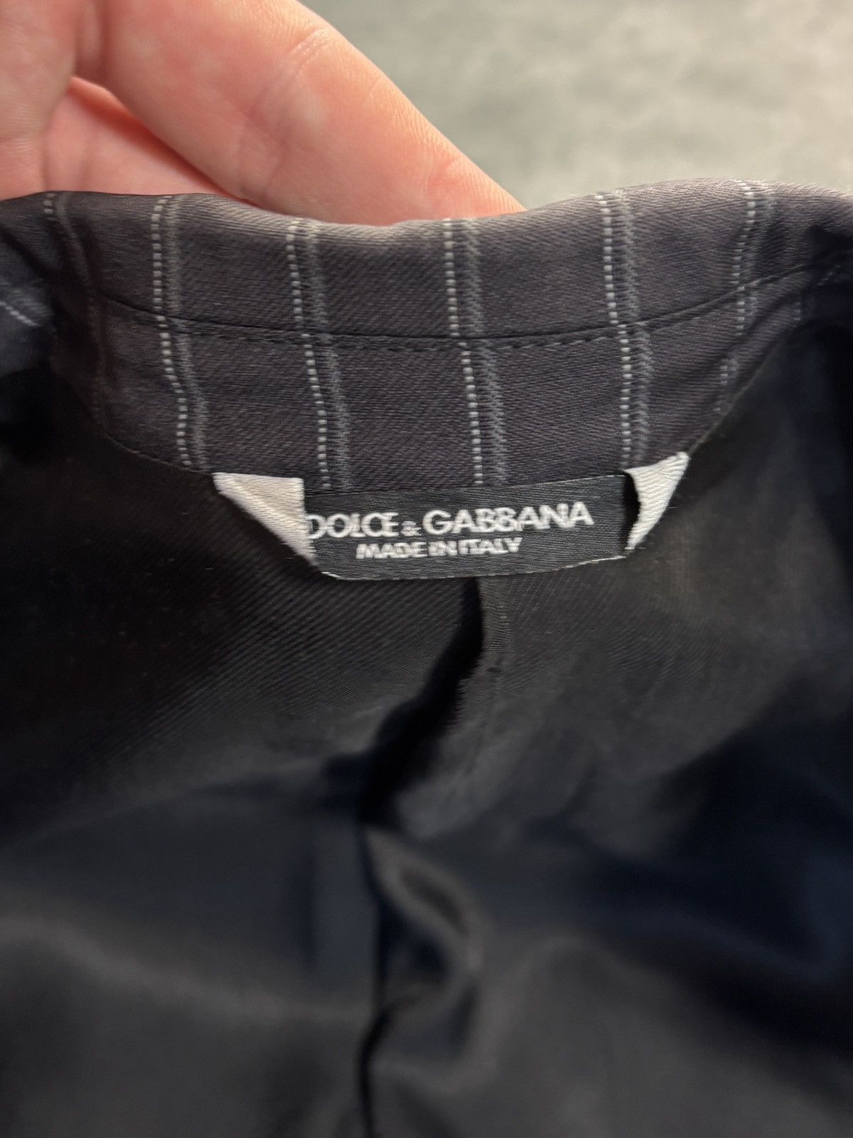 Dolce & Gabbana Dolce & Gabbana Suit Jacket Striped Wool Blazer Size 38R - 11 Thumbnail