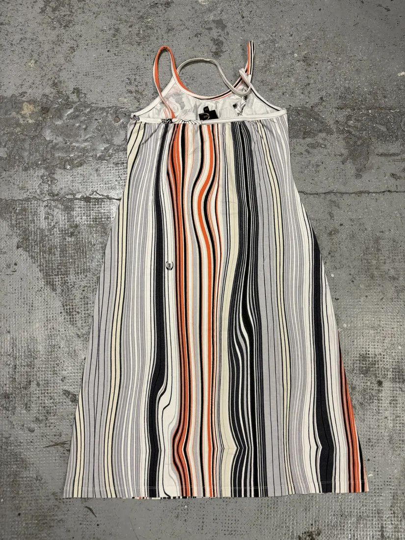 Designer × Just Cavalli × Vintage SS2004 Cavalli Abstract Orange White Flowers Dress Size S / US 4 / IT 40 - 3 Thumbnail