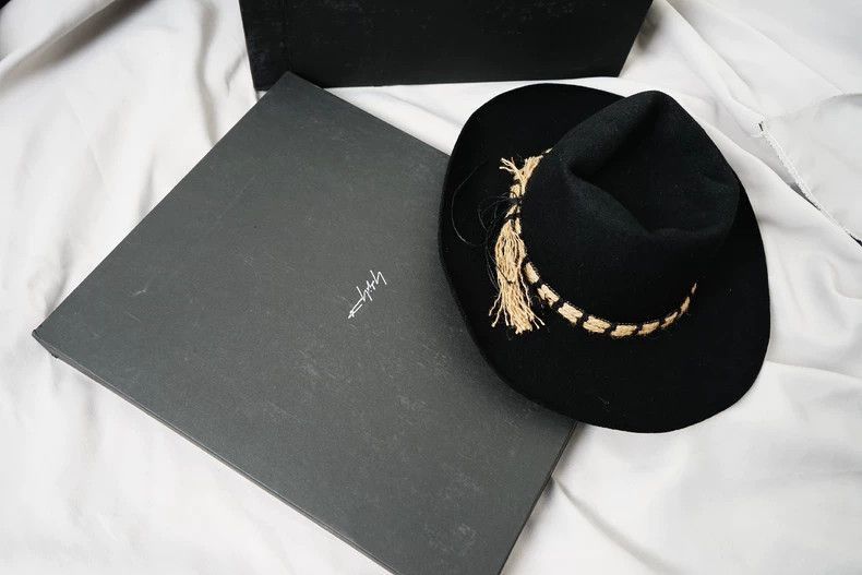 Yohji Yamamoto Yohji Yamamoto Yohji Yamamoto Wide Brim Felt Hat Size ONE SIZE - 3 Thumbnail