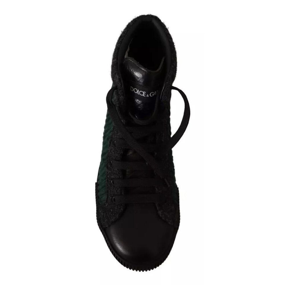 Dolce & Gabbana Dolce & Gabbana Green Corduroy High Tops Sneakers Mens Casua Size US 9 / EU 42 - 5 Thumbnail