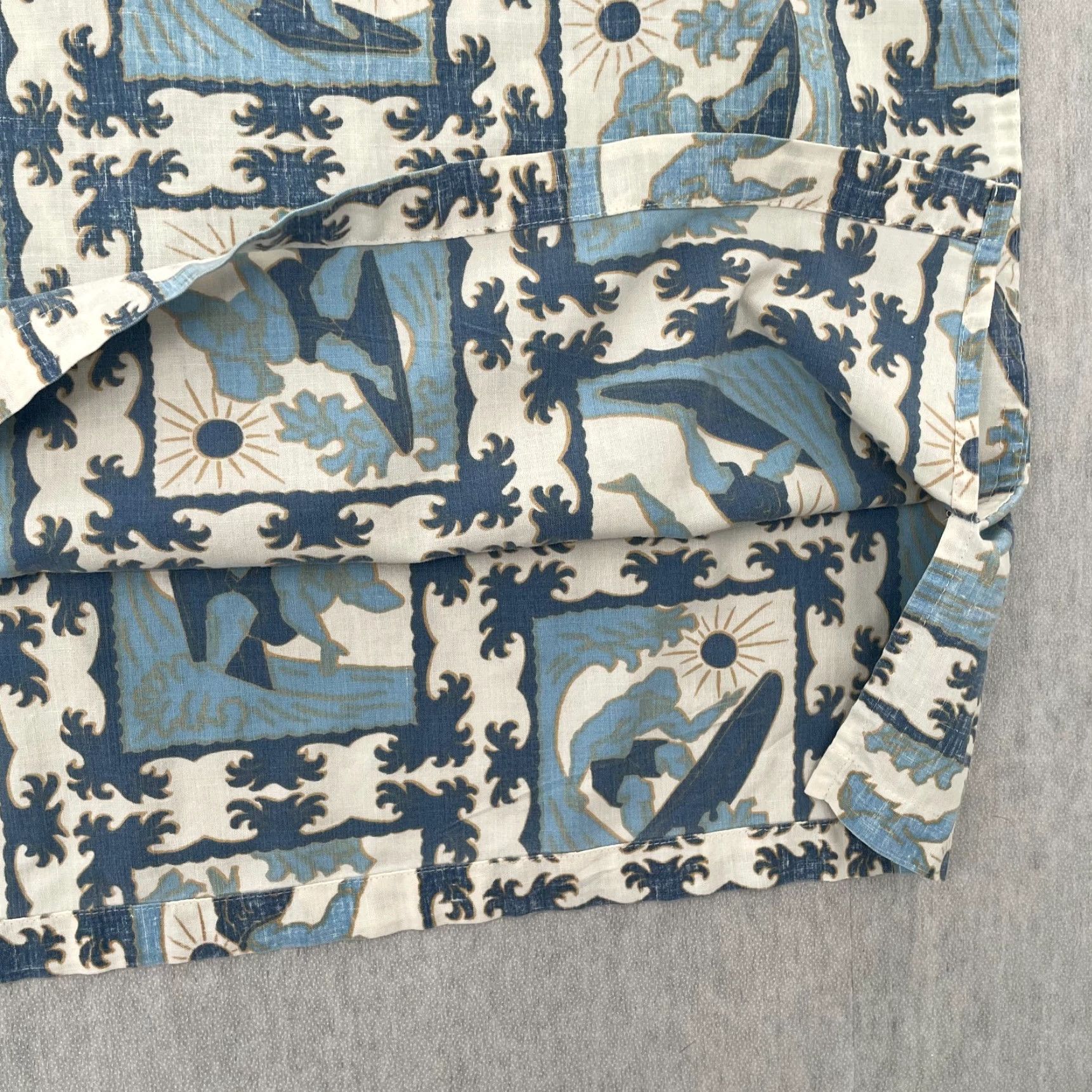 Reyn Spooner VINTAGE Reyn Spooner Shirt Adult Hawaiian Button Down Polo Reverse Print Mens XL Blue Size US XL / EU 56 / 4 - 5 Thumbnail