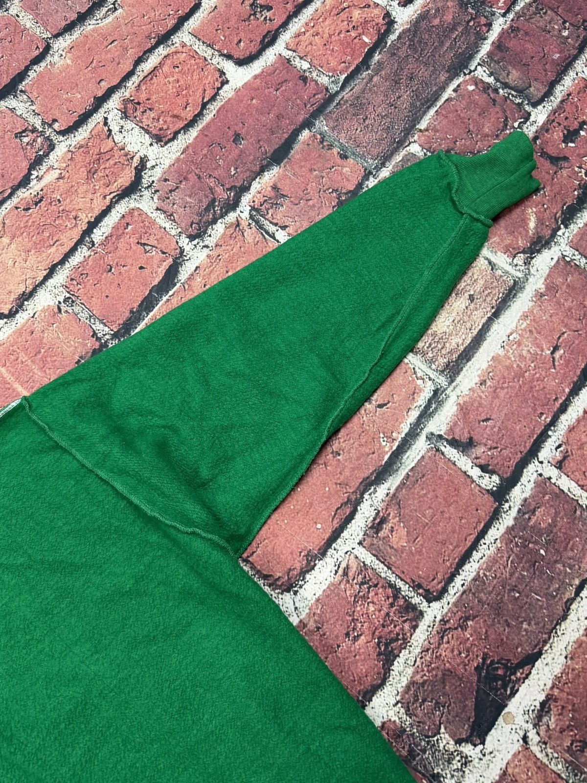 Other Vintage Blank Green Zip Up Hoodie Cropped Boxy 70s 80s Size US M / EU 48-50 / 2 - 10 Thumbnail