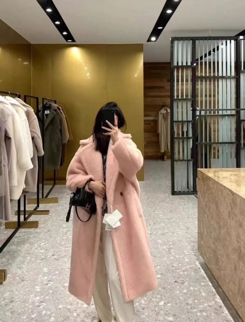 Max Mara Max Mara Teddy Bear Coat Jacket Classic Doll Pink Size XS / US 0-2 / IT 36-38 - 9 Thumbnail