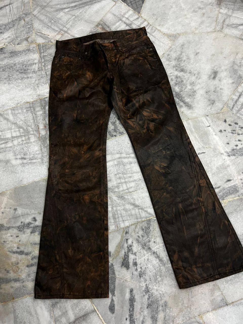 PPFM PPFM Tie Dye Crazy Colour Flare Pants Size US 30 / EU 46 - 5 Thumbnail