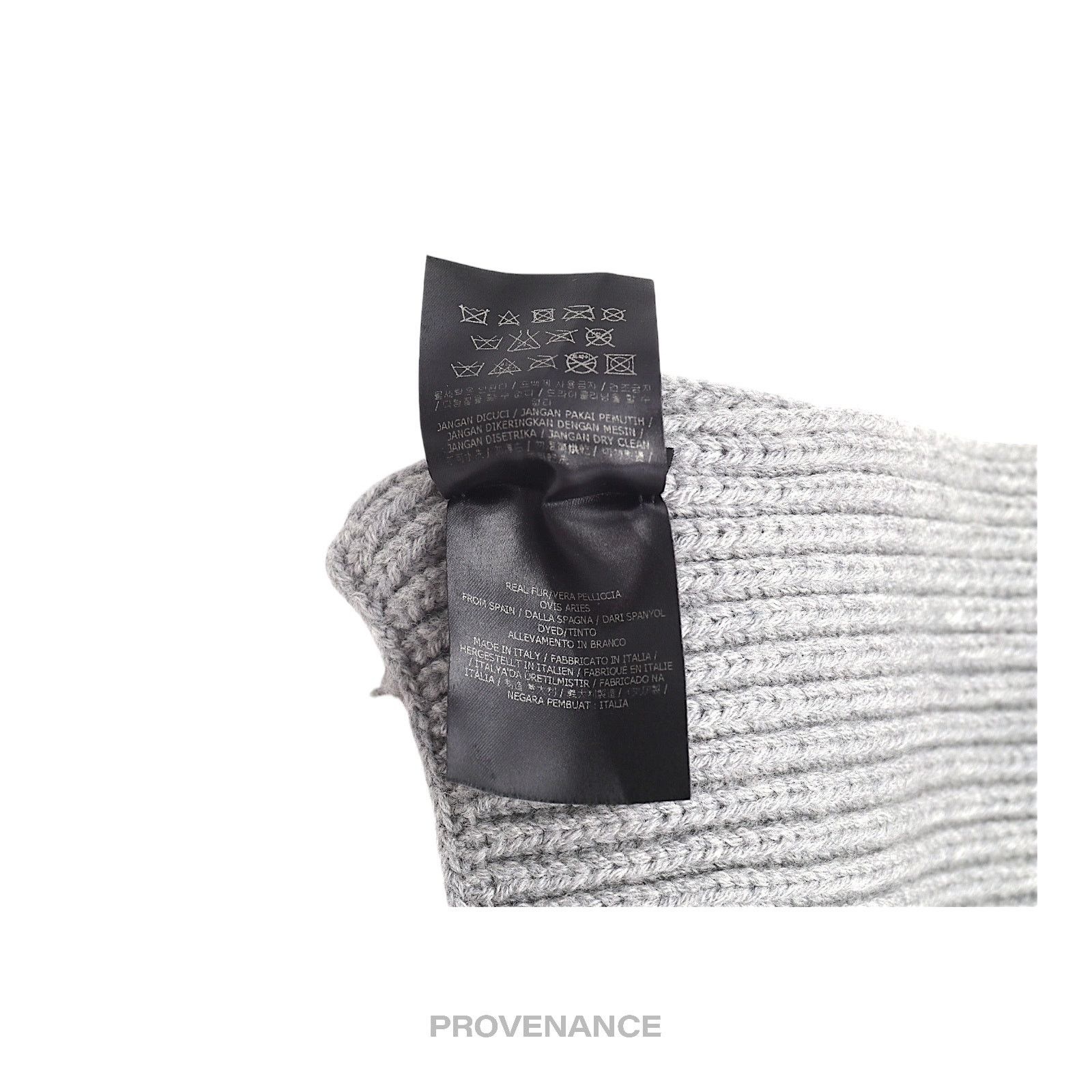 Fendi 🔴FENDI Eye Monster Wool Scarf - Grey Size ONE SIZE - 11 Thumbnail