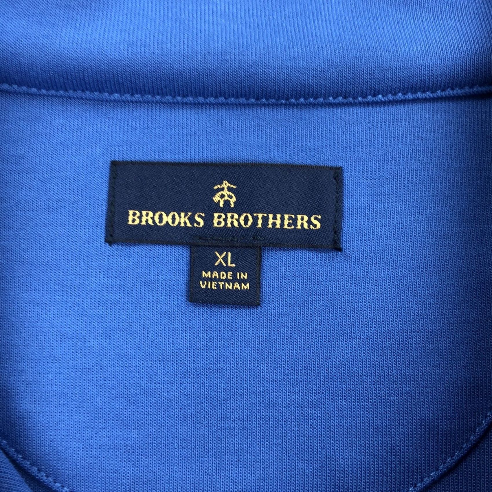 Brooks Brothers Brooks Brothers Men's XL Blue Activewear Pullover 1/4 Zip Raglan Sleeve Yacht Boat Mock Neck Golf Casual Everyday Shirt Size US XL / EU 56 / 4 - 3 Thumbnail