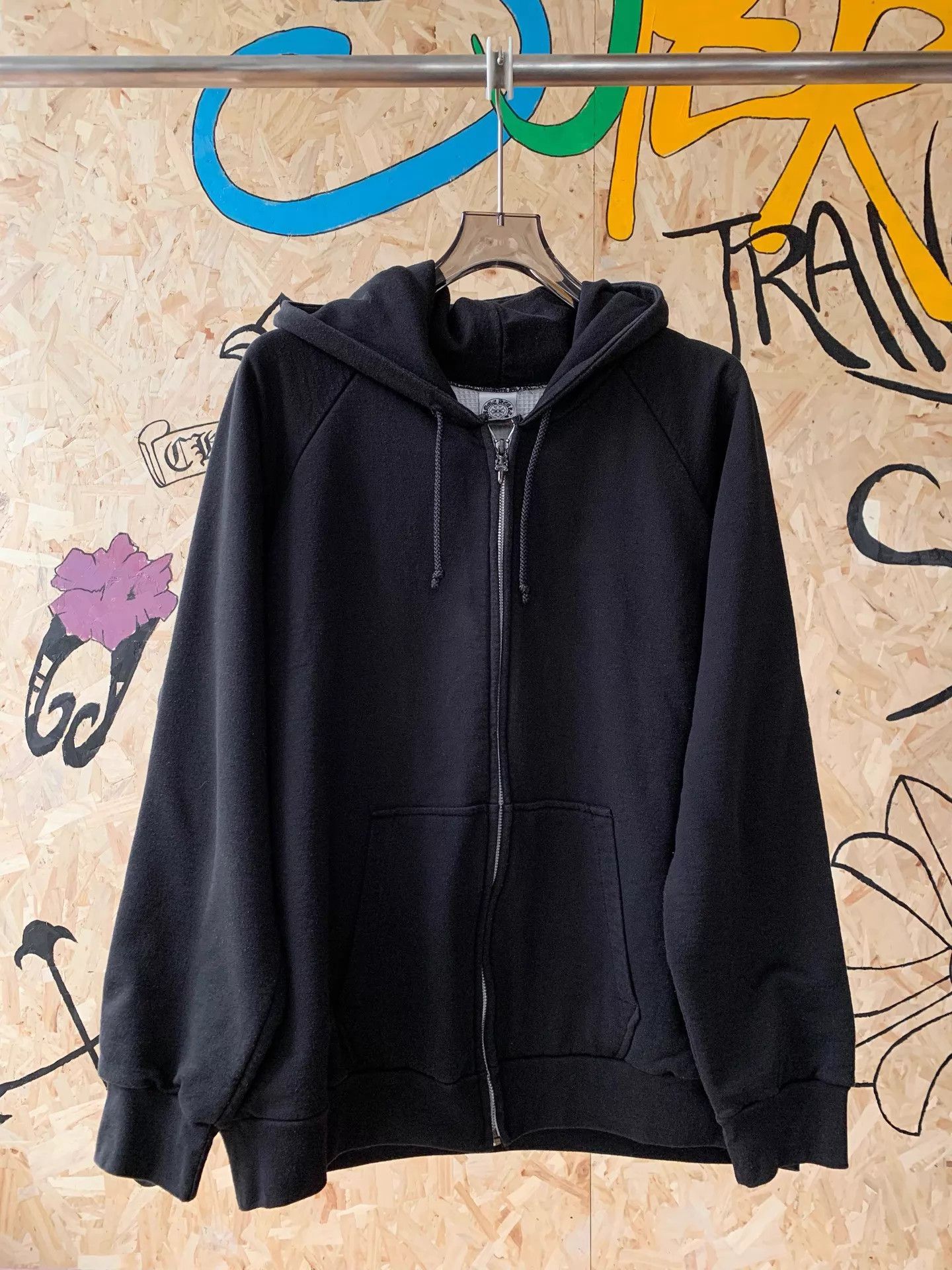Chrome Hearts Chrome Hearts Oversized Zip-Up Jacket Black XL Size US XL / EU 56 / 4 - 1 Thumbnail