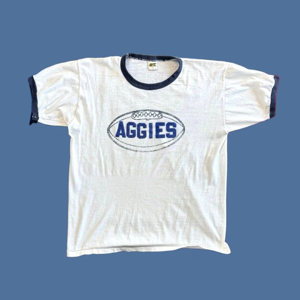 Russell Athletic VINTAGE 70s Russell Athletic Football Shirt White Size S Made In USA Mens Size US S / EU 44-46 / 1 - 1 Thumbnail