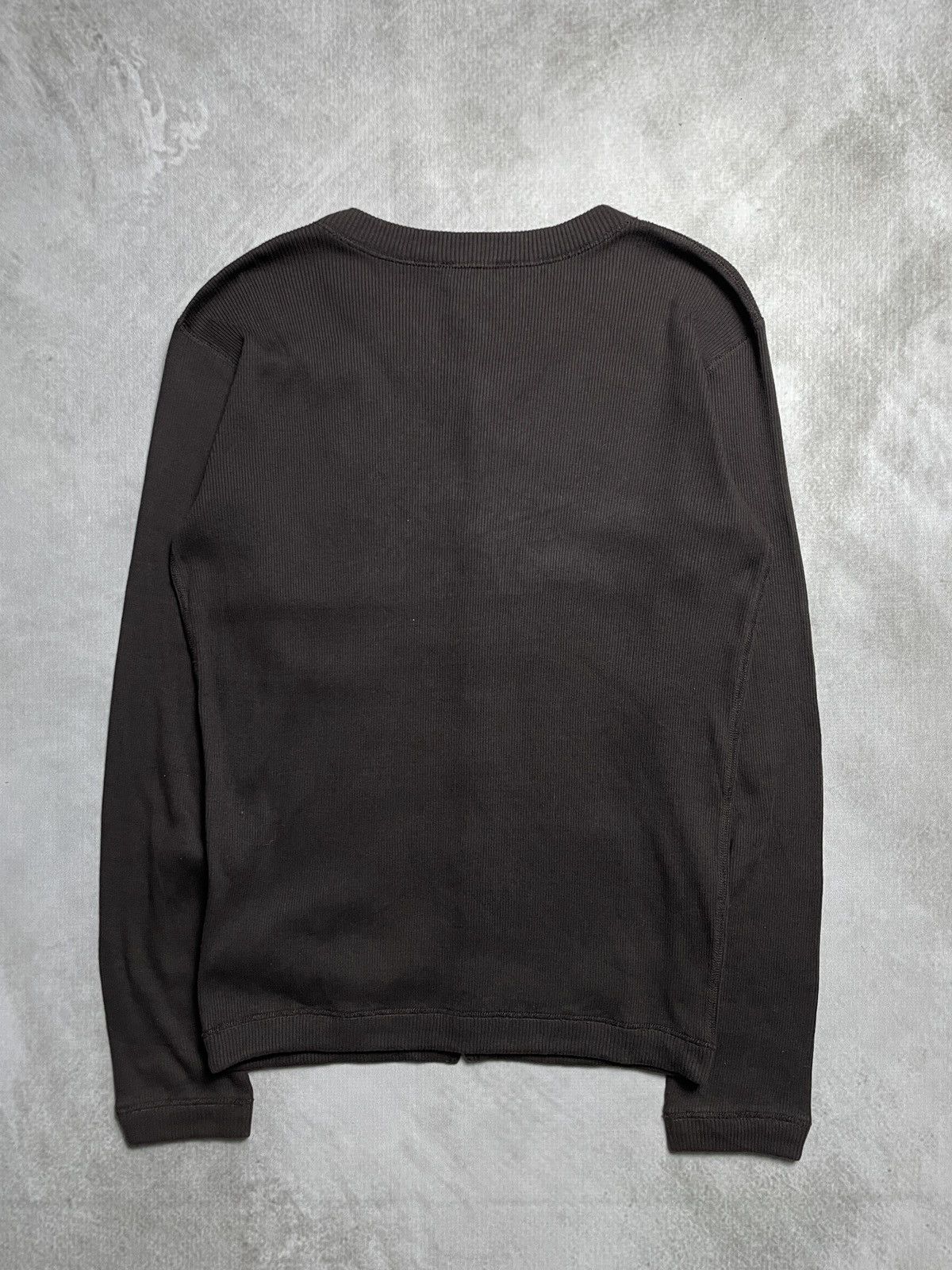 agnes b. Agnes.b Homme Cutton Rib Knit Cardigan Shirt Size US M / EU 48-50 / 2 - 9 Thumbnail