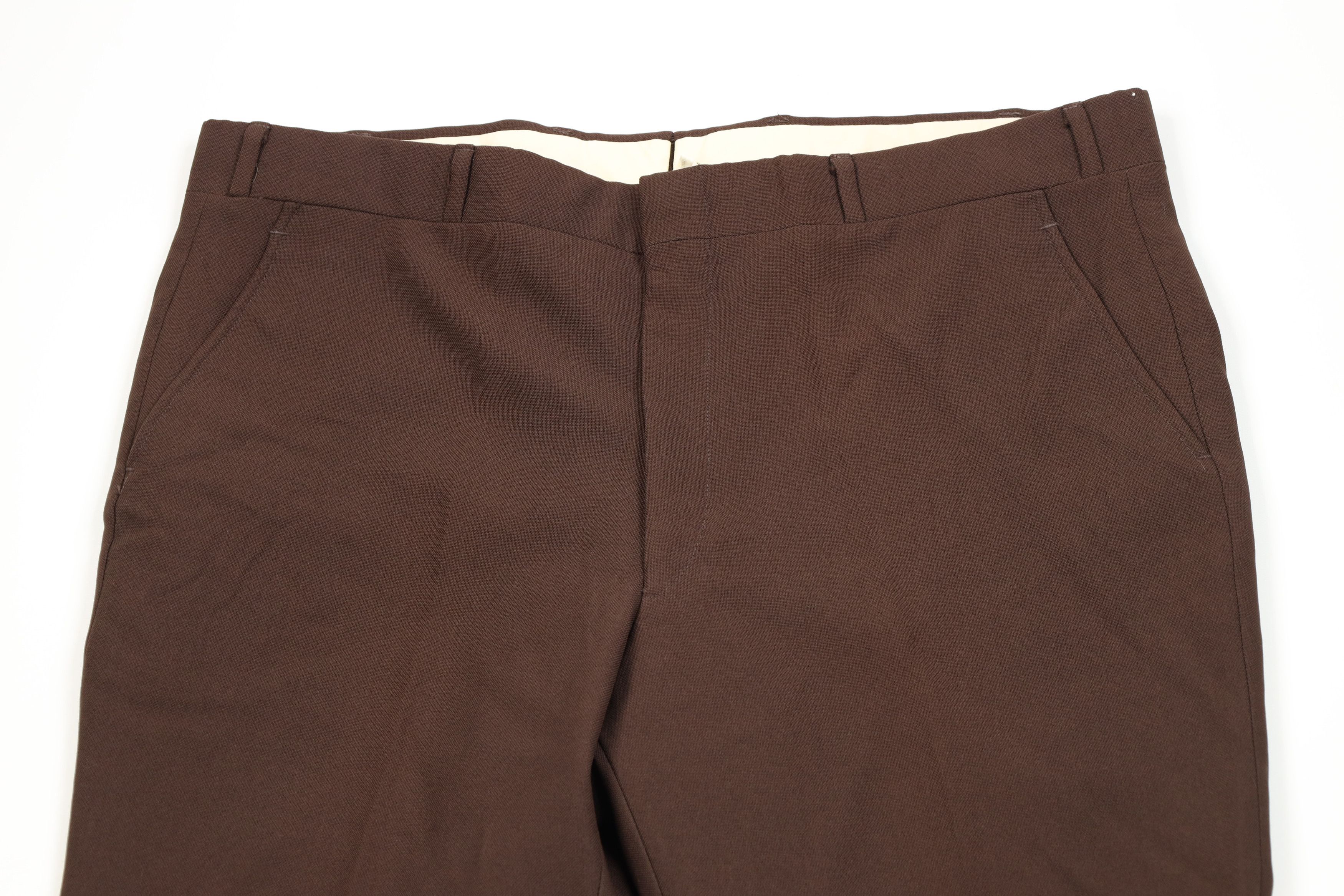 Vintage Vintage 70s Streetwear Bell Bottoms Chino Pants Brown USA Size US 40 / EU 56 - 2 Thumbnail