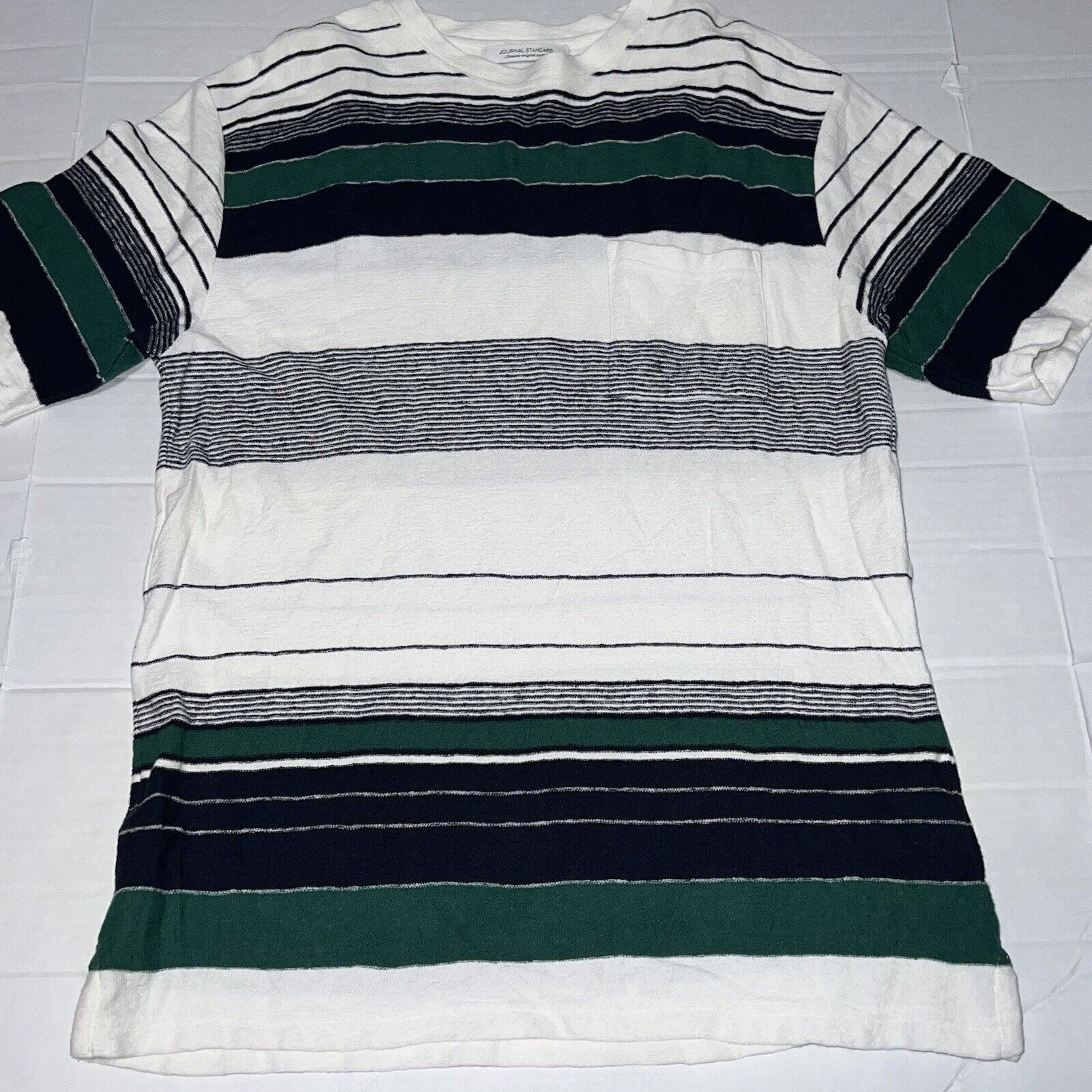 Journal Standard Japanese JOURNAL STANDARD Striped Pocket Shirt Men’s Medium Size US M / EU 48-50 / 2 - 1 Thumbnail