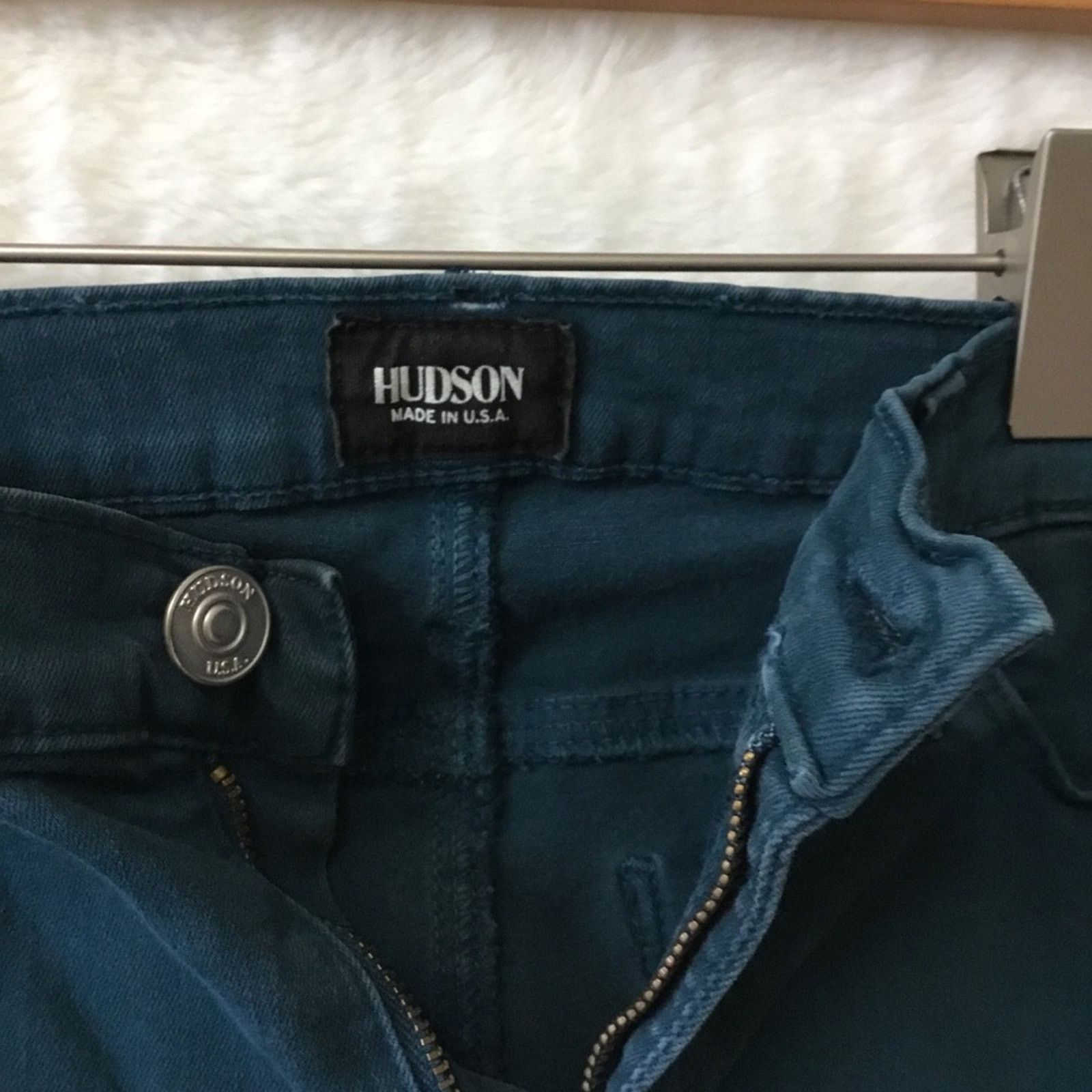 Hudson Hudson Teal Nico Super Skinny Mid-Rise Stretch Jeans Size 27" / US 4 / IT 40 - 5 Thumbnail