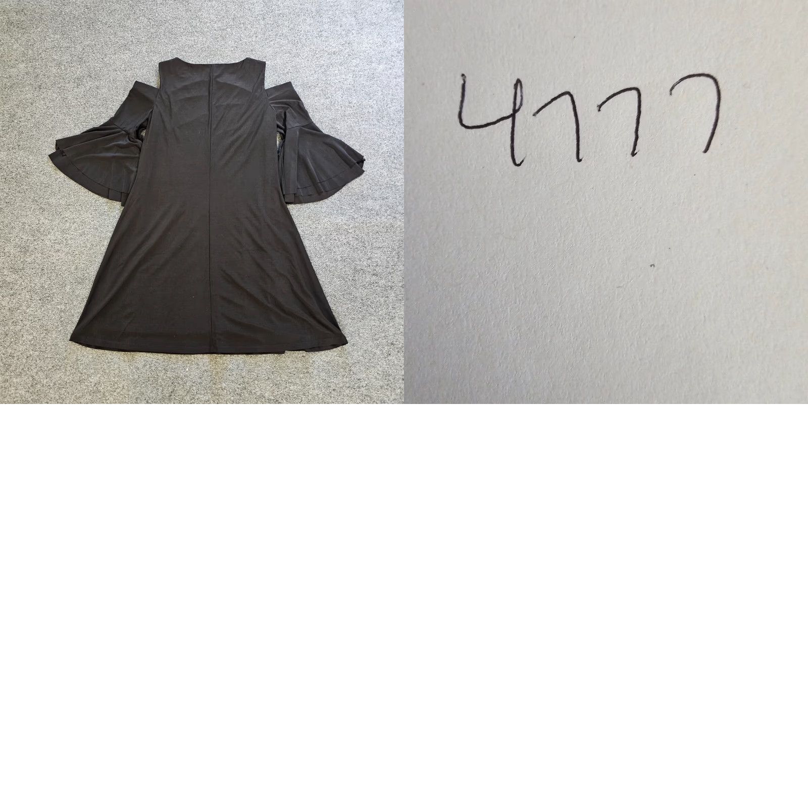 Ralph Lauren Lauren Ralph Lauren Dress Womens Size 12 Black Cold Shoulder Bell Sleeve Holiday Size XL / US 12-14 / IT 48-50 - 8 Thumbnail