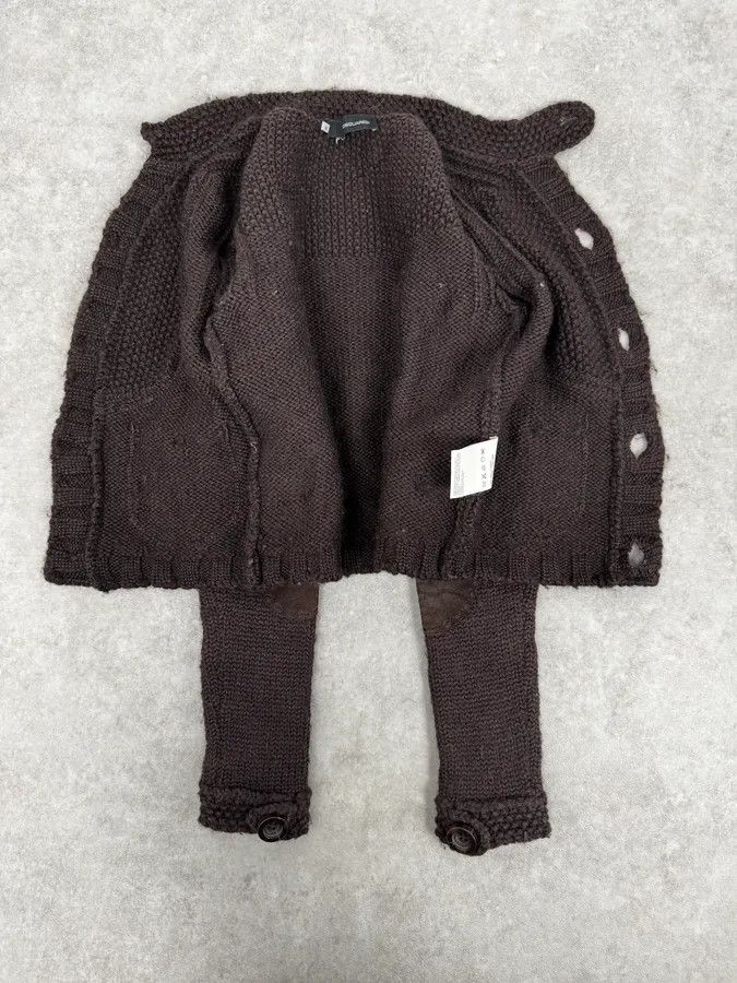 Dsquared2 AW2007 Dsquared2 Brown Wool Buttoned Cardigan Sweater Size S / US 4 / IT 40 - 7 Thumbnail