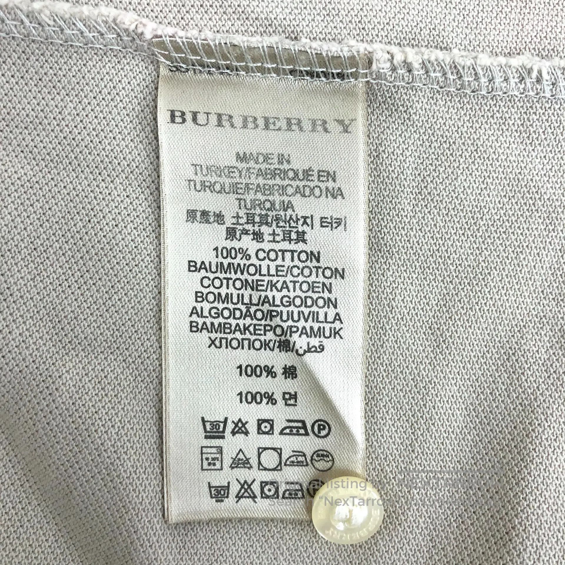 Burberry Burberry Light brown warrior knight embroidered cotton col Size L / US 10 / IT 46 - 6 Thumbnail