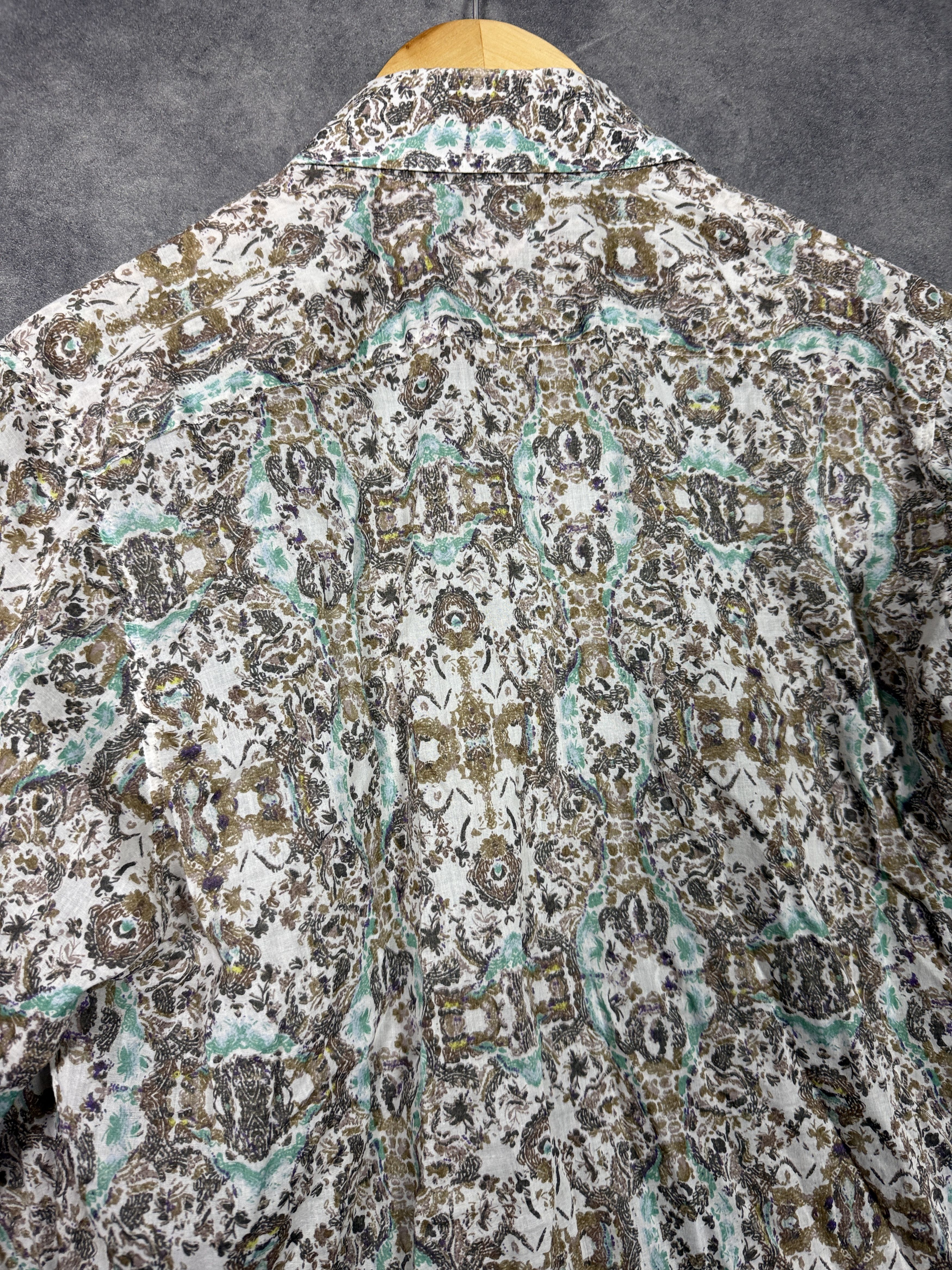 Christian Lacroix Christian Lacroix Homme shirt print pattern floral wool Size US L / EU 52-54 / 3 - 6 Thumbnail