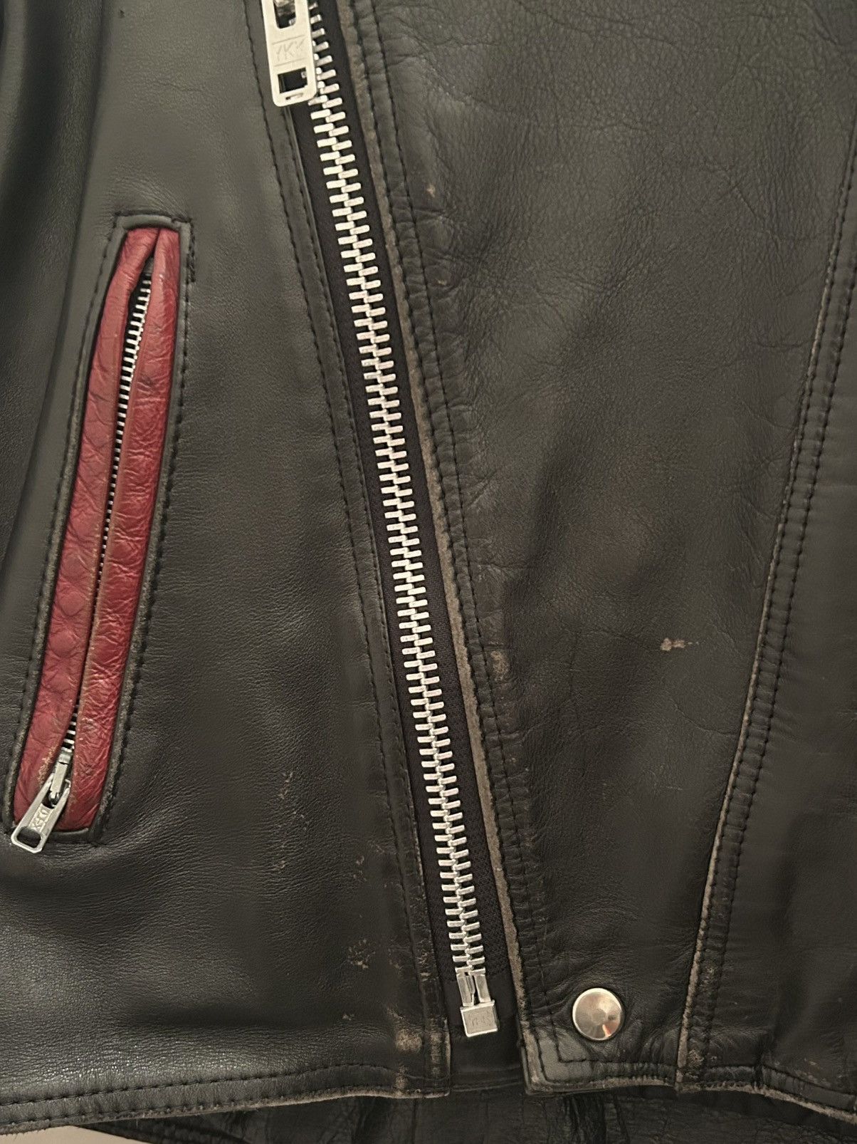 Other Vintage Leather Biker Jacket ENGLAND Size US S / EU 44-46 / 1 - 12 Thumbnail