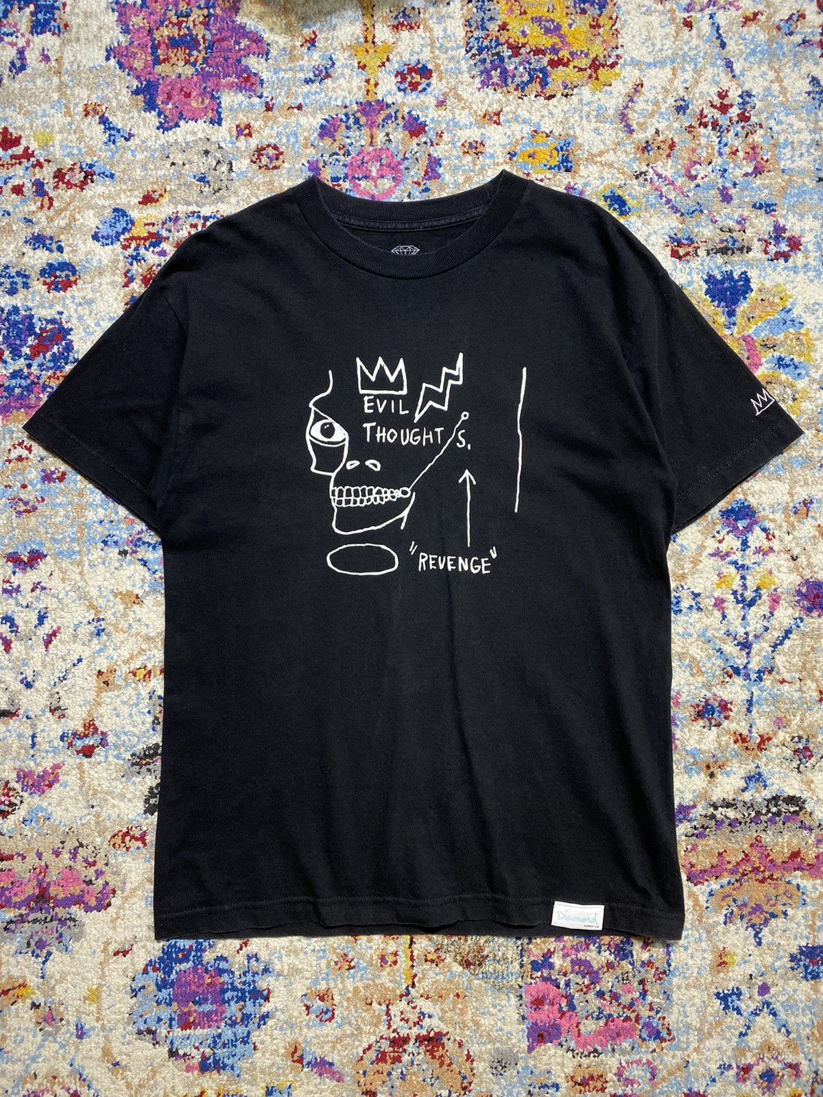 Diamond Supply Co. × Jean-Michel Basquiat Diamond Supply Co X Basquiat Evil Thoughts SS T Shirts Size US M / EU 48-50 / 2 - 1 Thumbnail