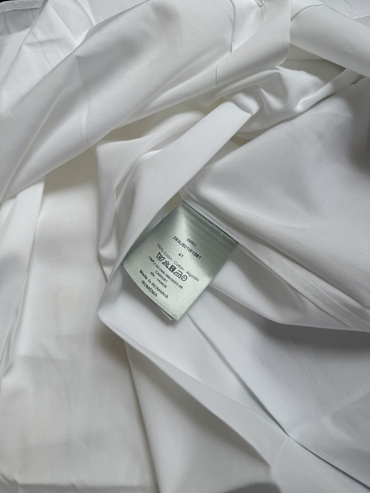 Dior White CD Icon White Shirt Size 40R - 8 Thumbnail