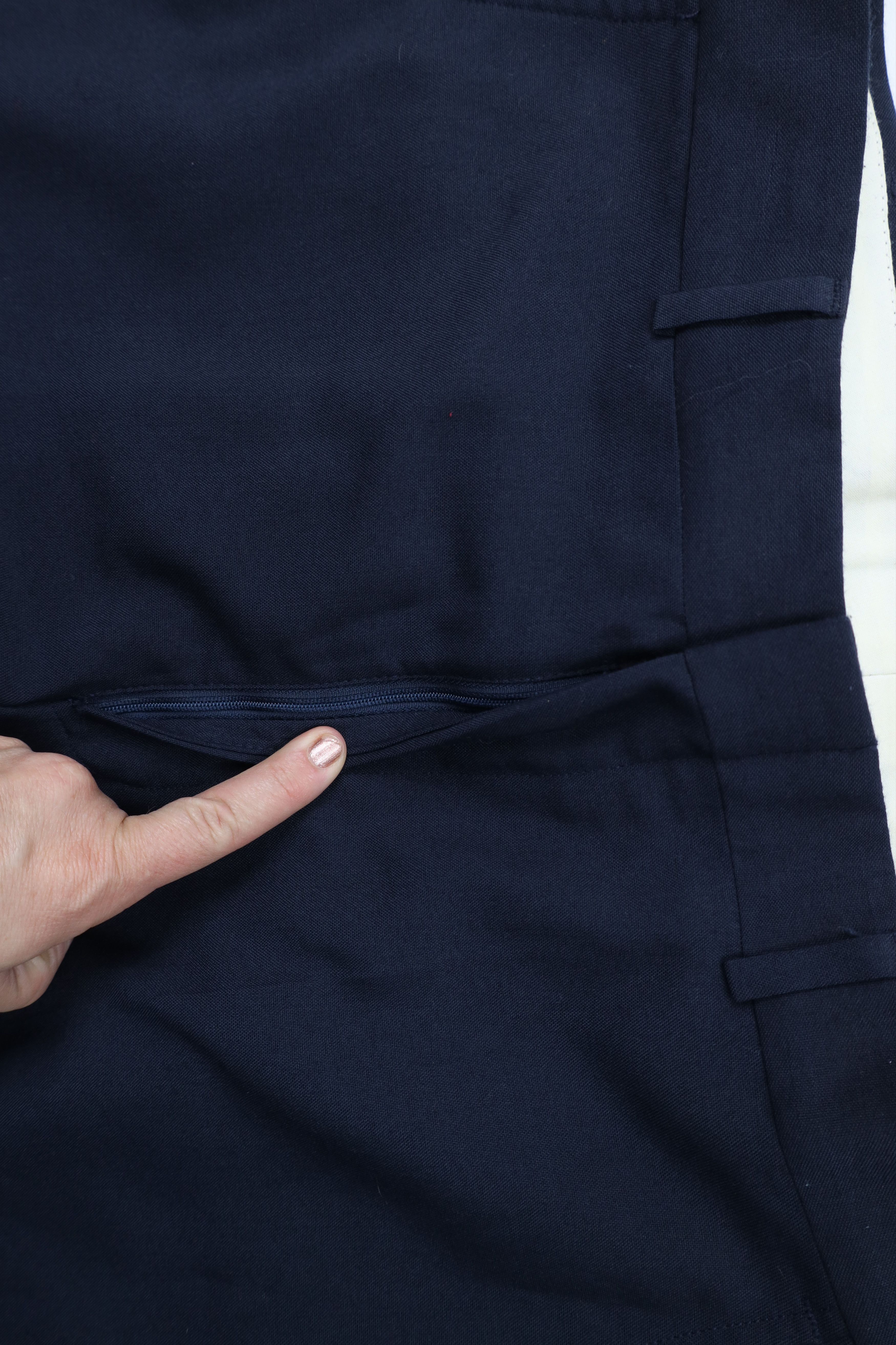 Vintage Vintage 90s Streetwear Wool Blend Knit Wide Leg Chino Pants Size US 36 / EU 52 - 7 Thumbnail