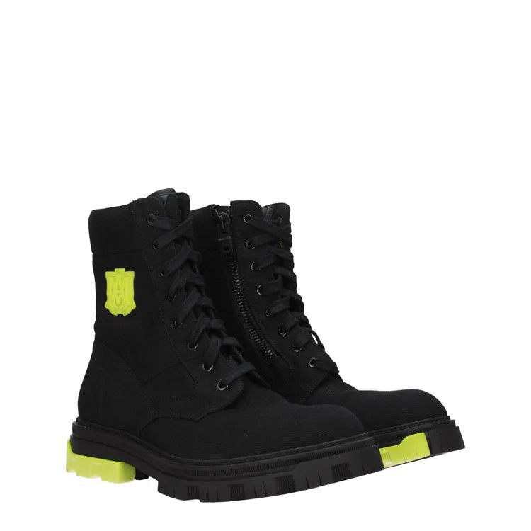 Amiri o1y0525 Logo Ankle Boots in Black Size US 7 / EU 40 - 2 Thumbnail